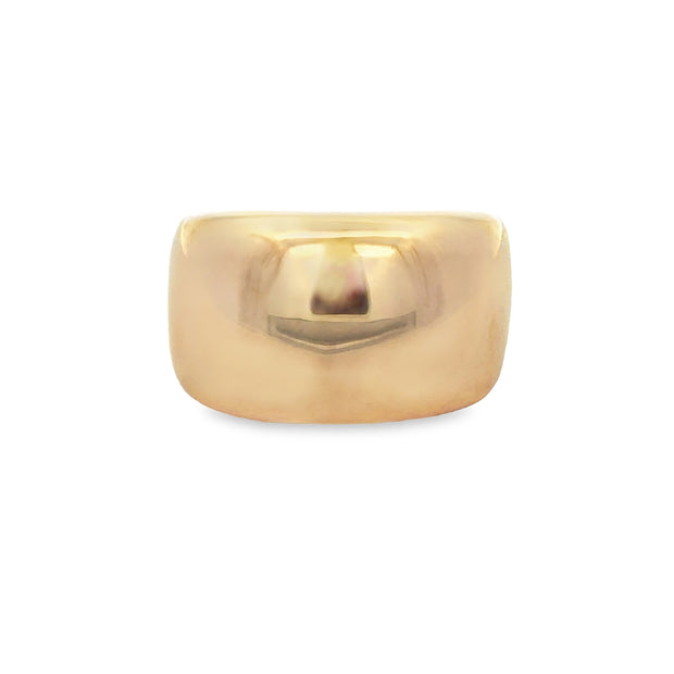 Vintage Cartier Nouvelle Vague Dome Ring in 18k Yellow Gold