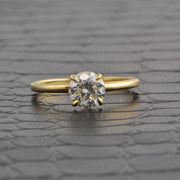 GIA 1.06 ct. Round Brilliant Cut Diamond Engagement Ring