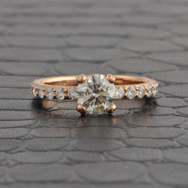 Diamond Engagement Ring in Rose Gold