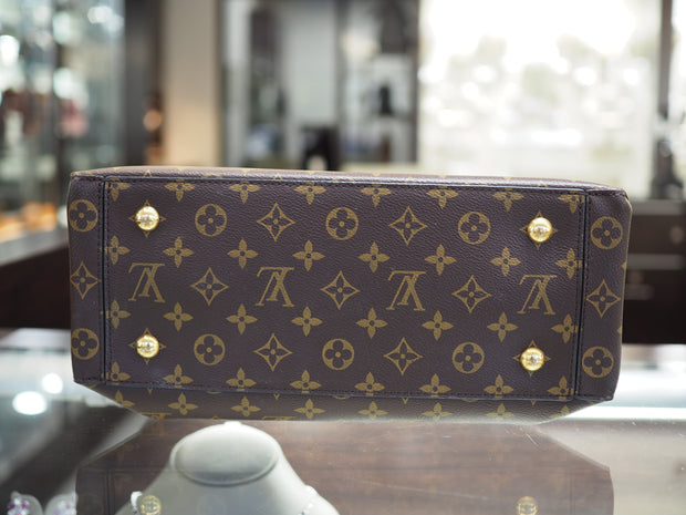 Pre-Owned Louis Vuitton Monogram Flower Tote Noir Handbag with Strap