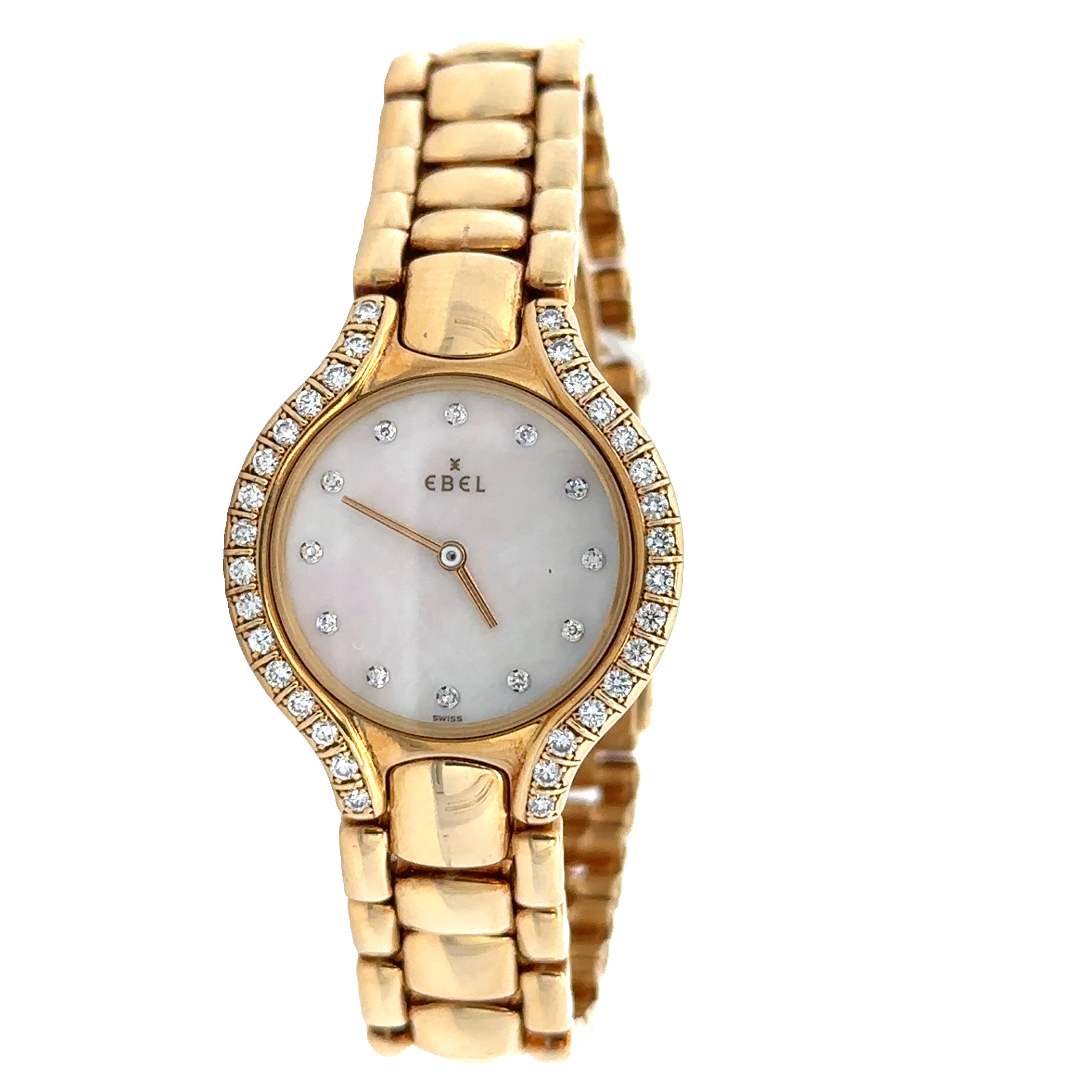 Estate Ebel Beluga Mother of Pearl Diamond Dial Quartz