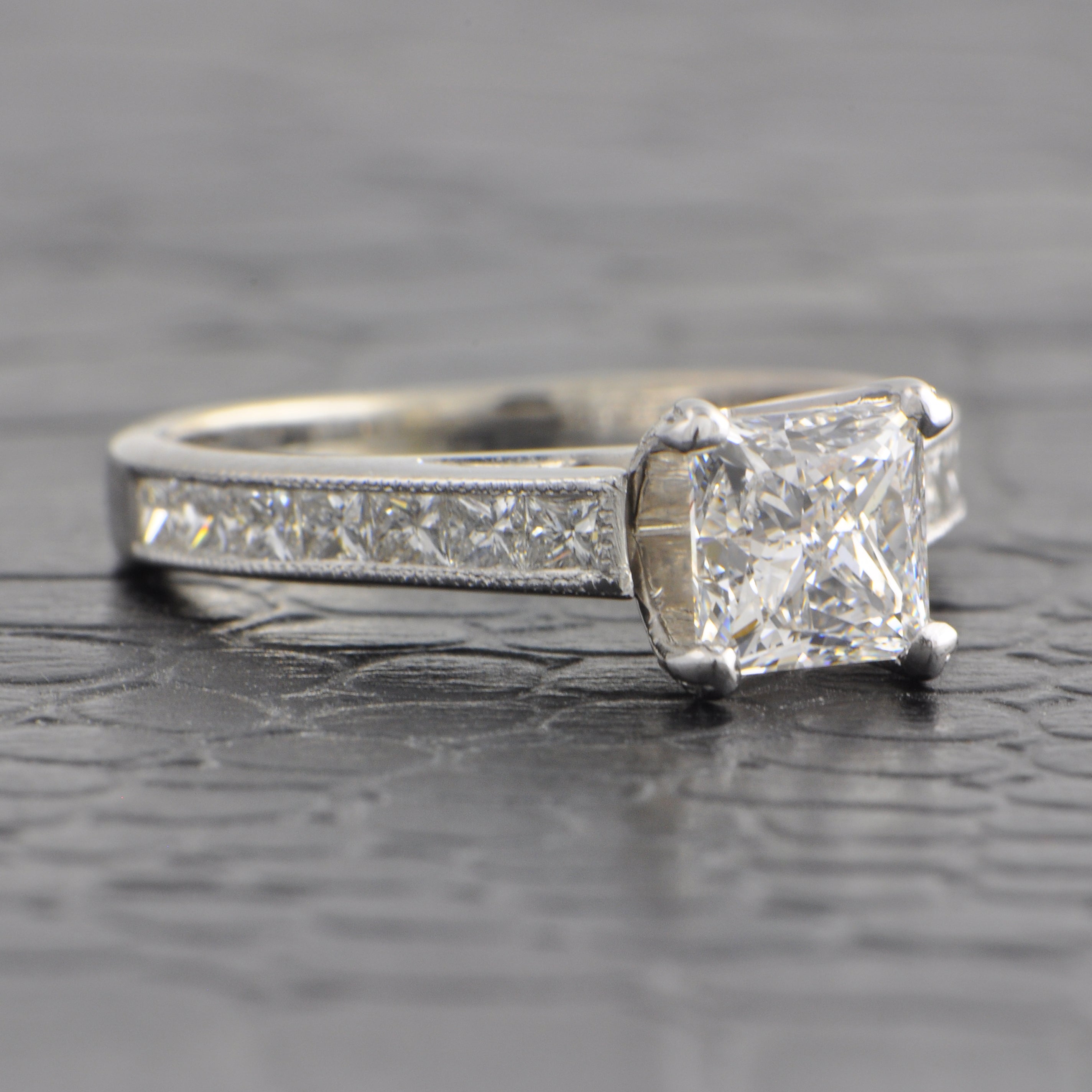 GIA 1.03 ct. I-SI2 Princess Cut Diamond Engagement Ring