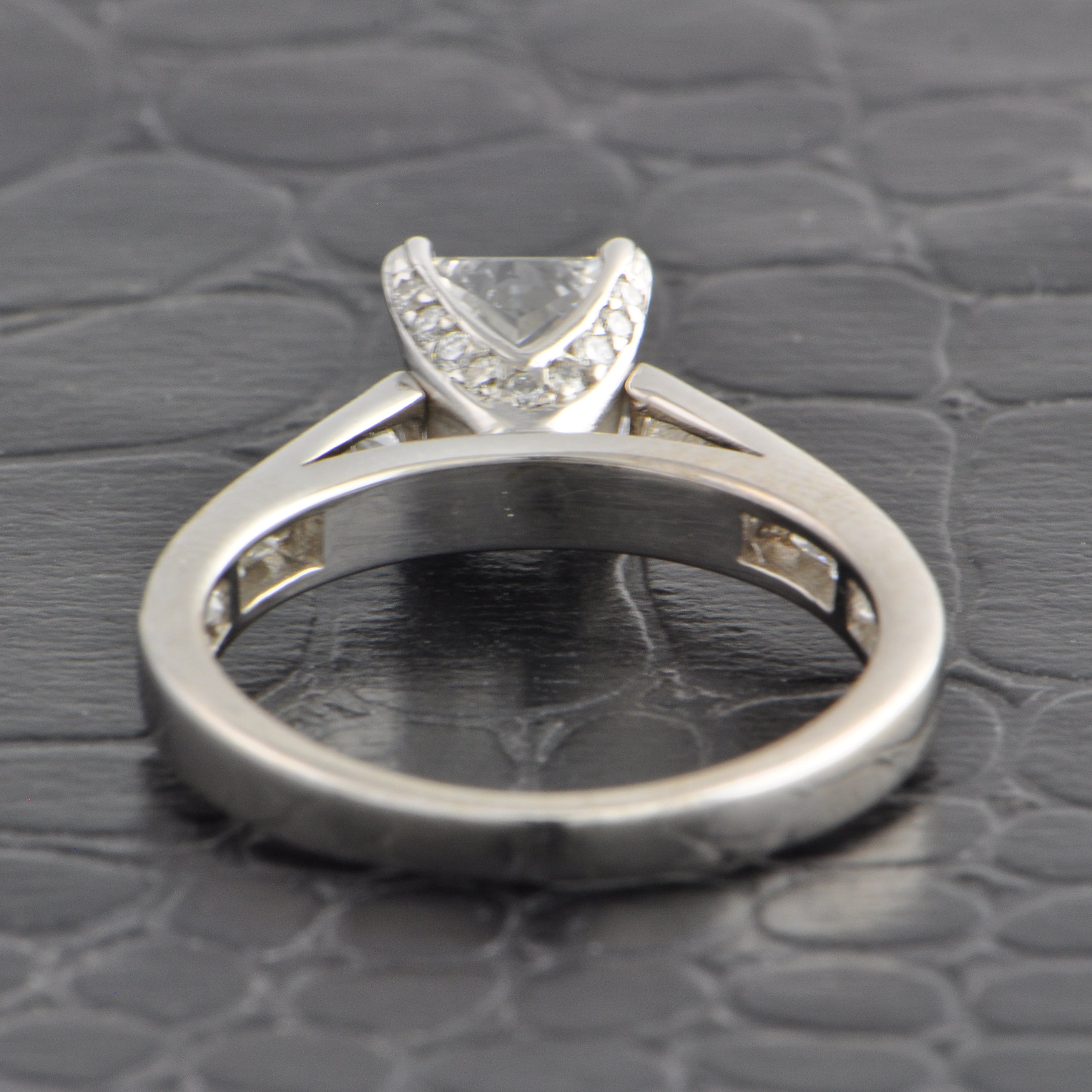 GIA 1.03 ct. I-SI2 Princess Cut Diamond Engagement Ring