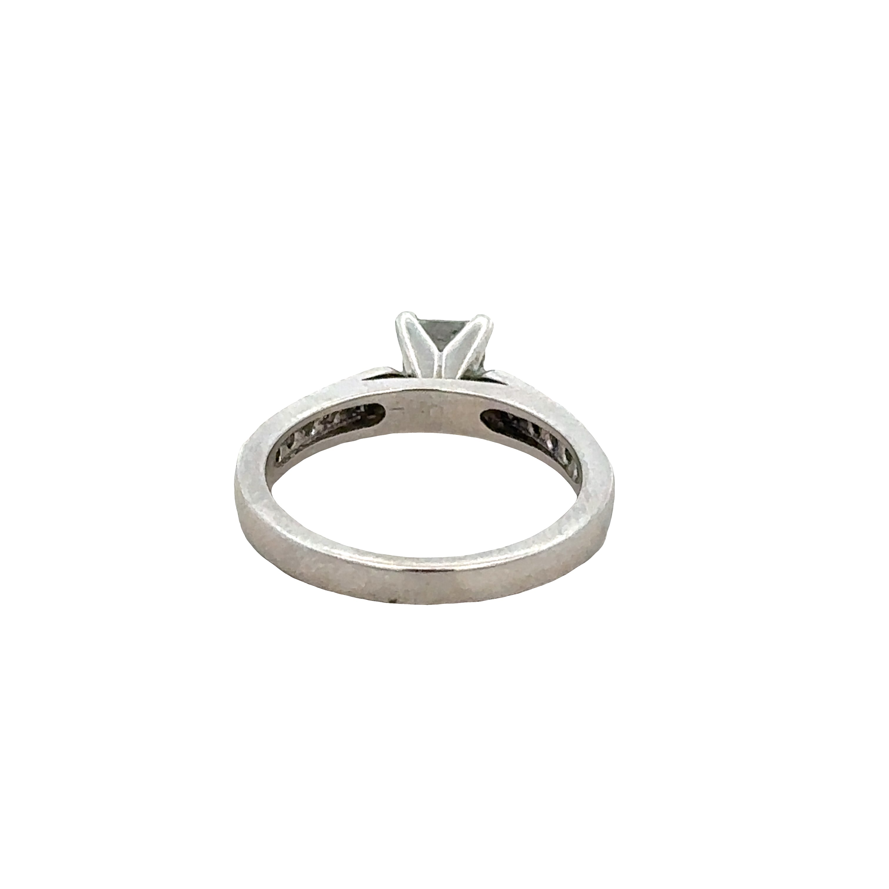 Platinum Princess-Cut Diamond Engagement Ring – Size 6.25