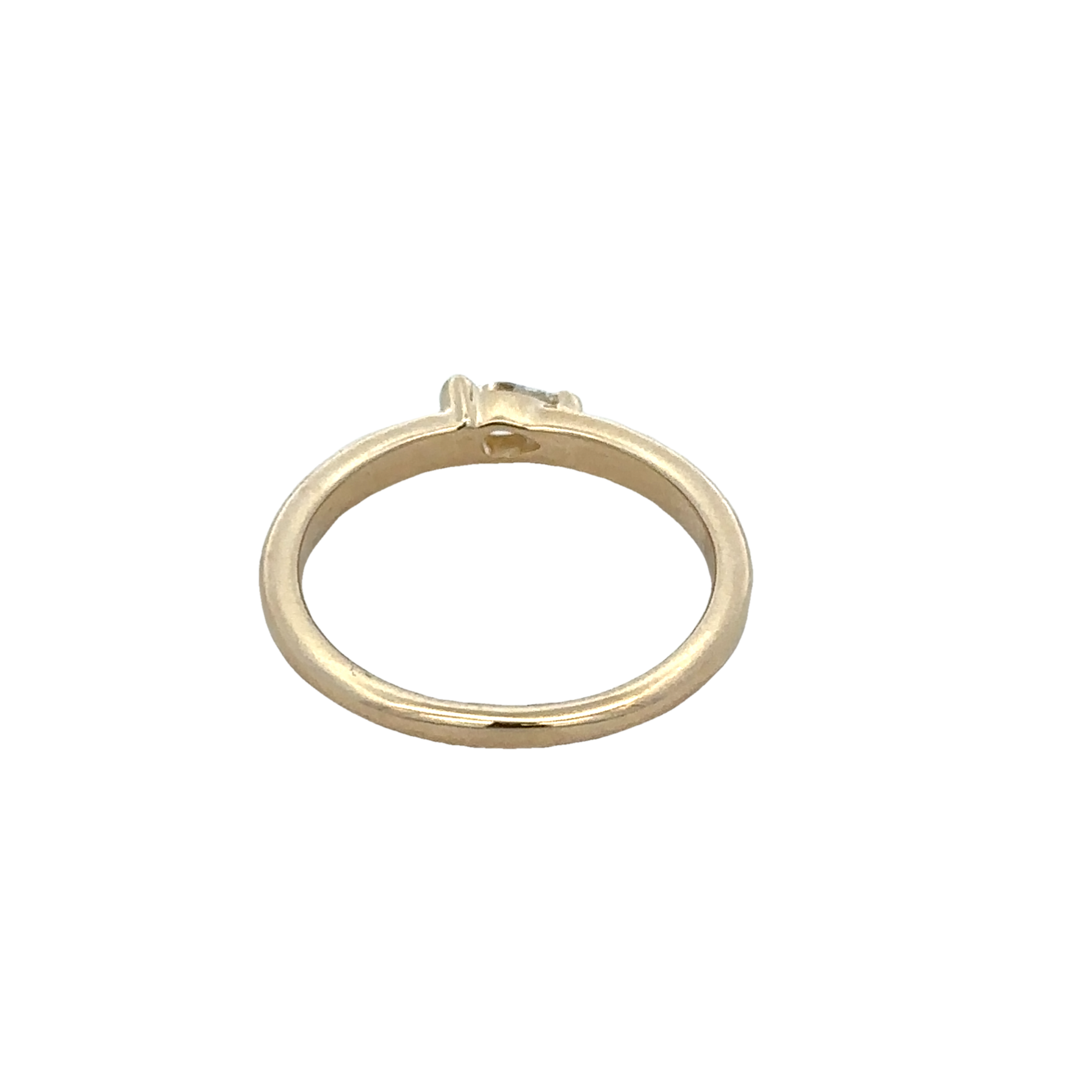 Pear Cut Diamond Band Ring in Yellow Gold