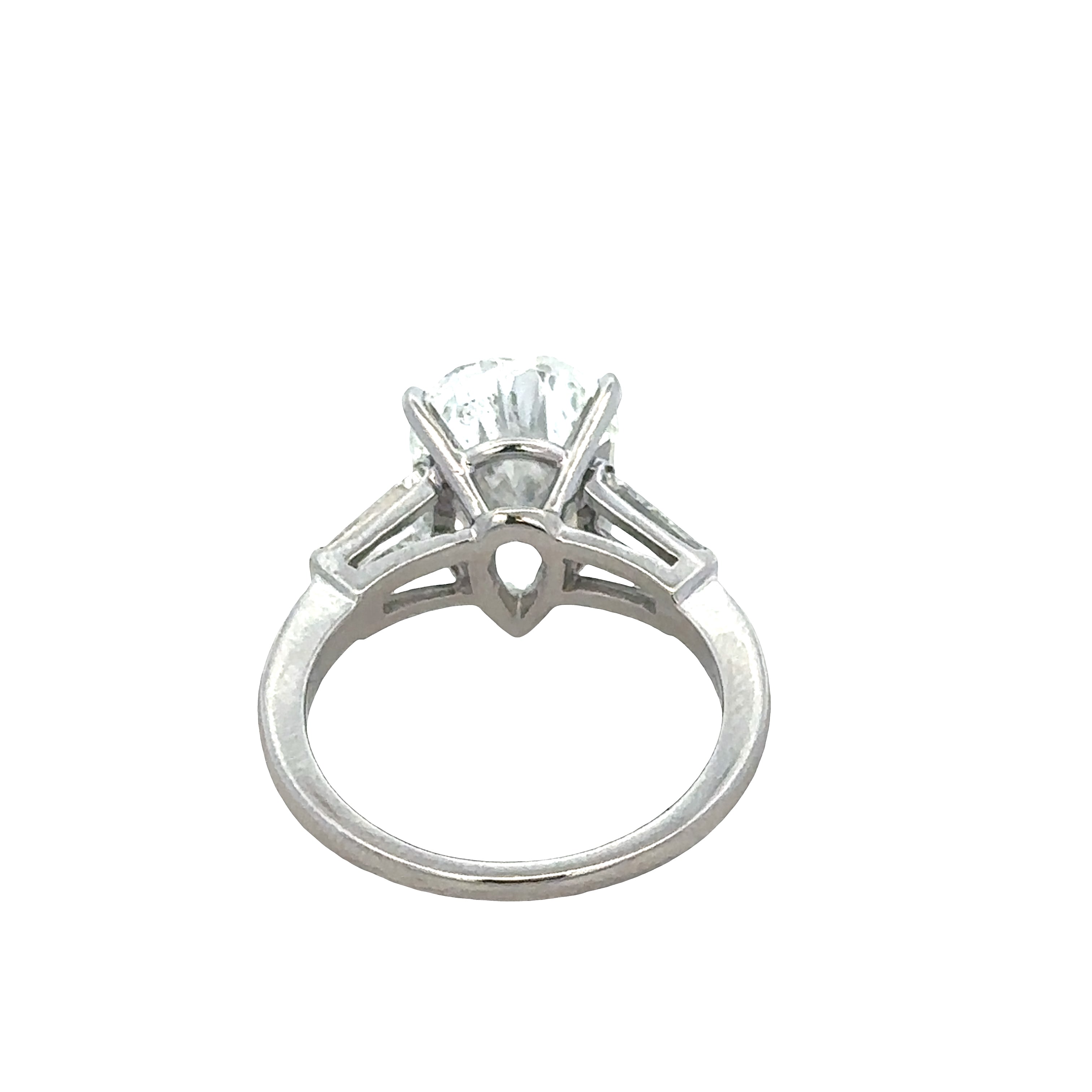 Platinum Pear-Shaped Diamond Engagement Ring – GIA Certified, Size 7.5