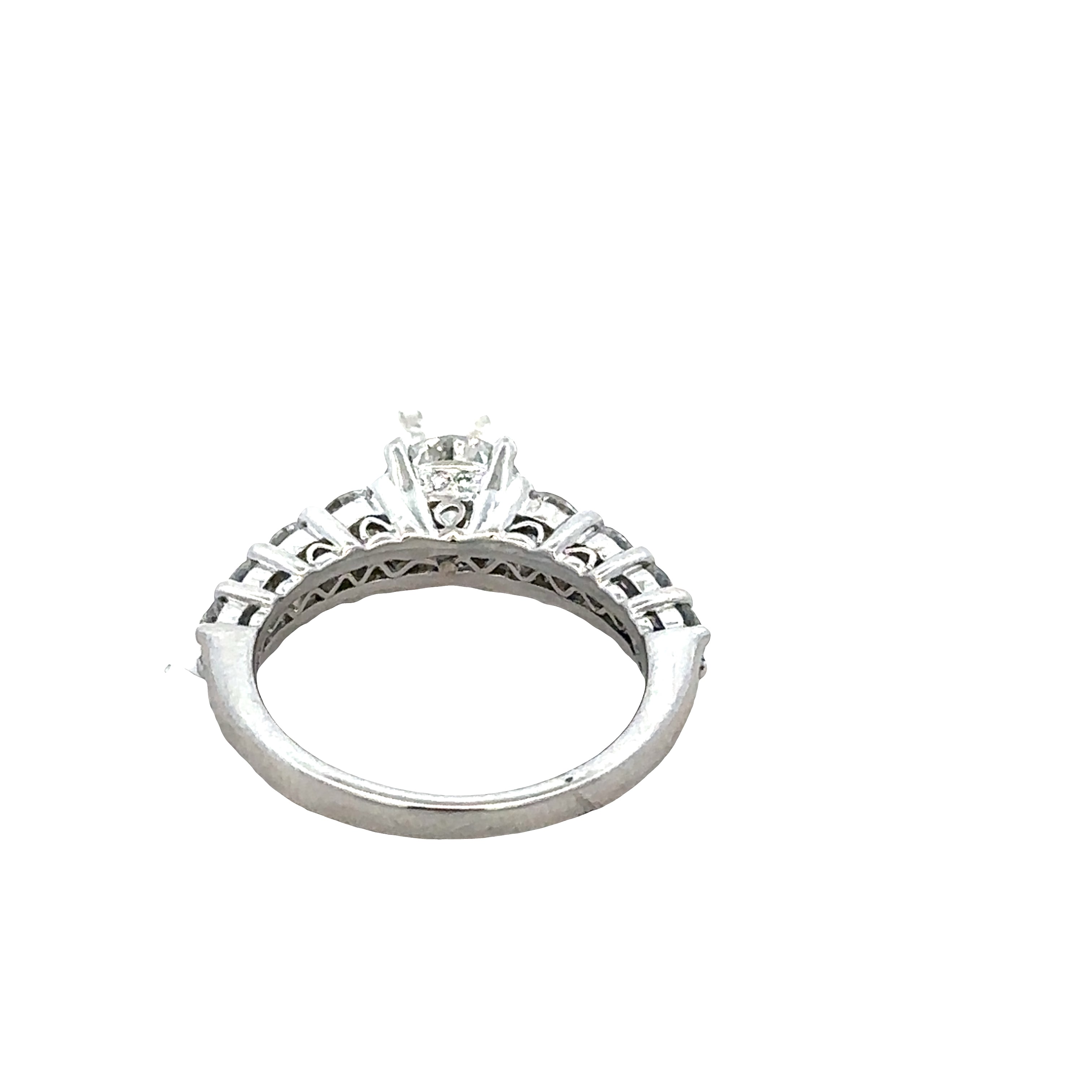 Platinum GIA Certified Diamond Engagement Ring – 1.10 Carat D VVS2 – Size 6.5