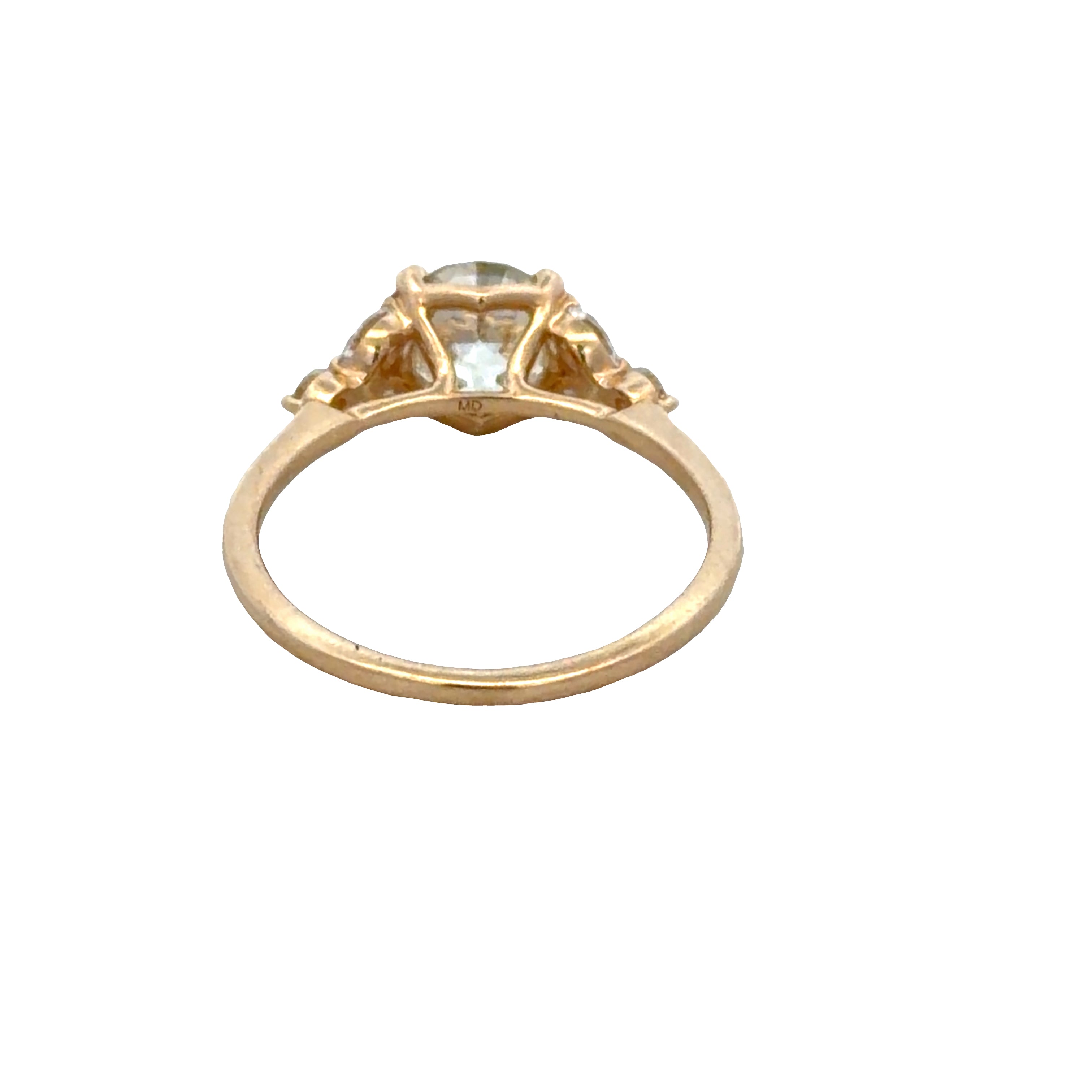 14k Yellow Gold 1.55 CT Old European Cut Diamond Vintage-Inspired Engagement Ring – Size 6.75