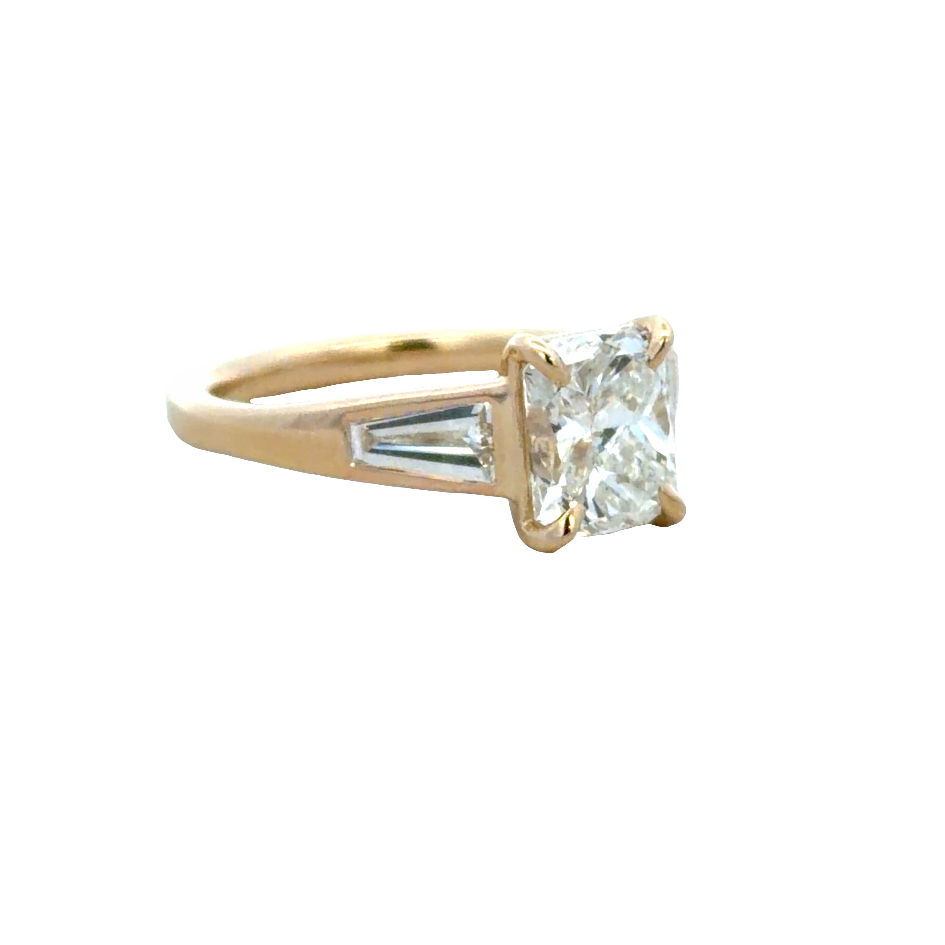 14k Yellow Gold GIA 1.81 CT Radiant Cut Diamond Engagement Ring – Size 6