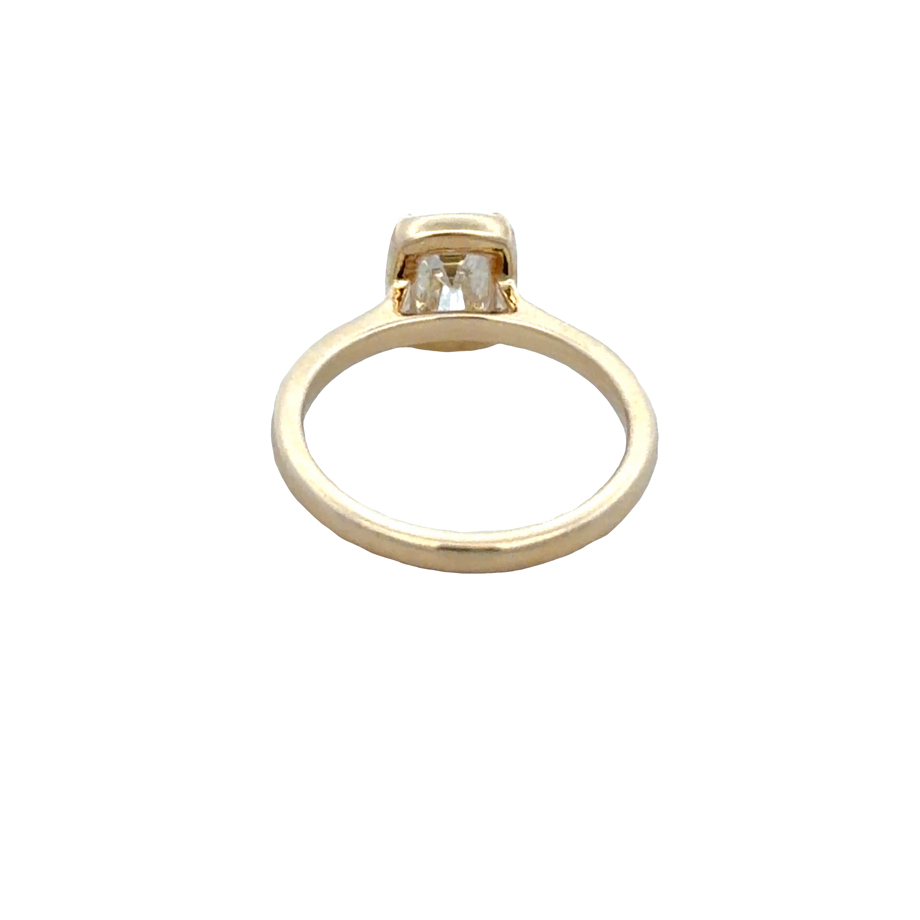 14k Yellow Gold GIA 1.32 CT Old Mine Cut Diamond Engagement Ring – Size 6
