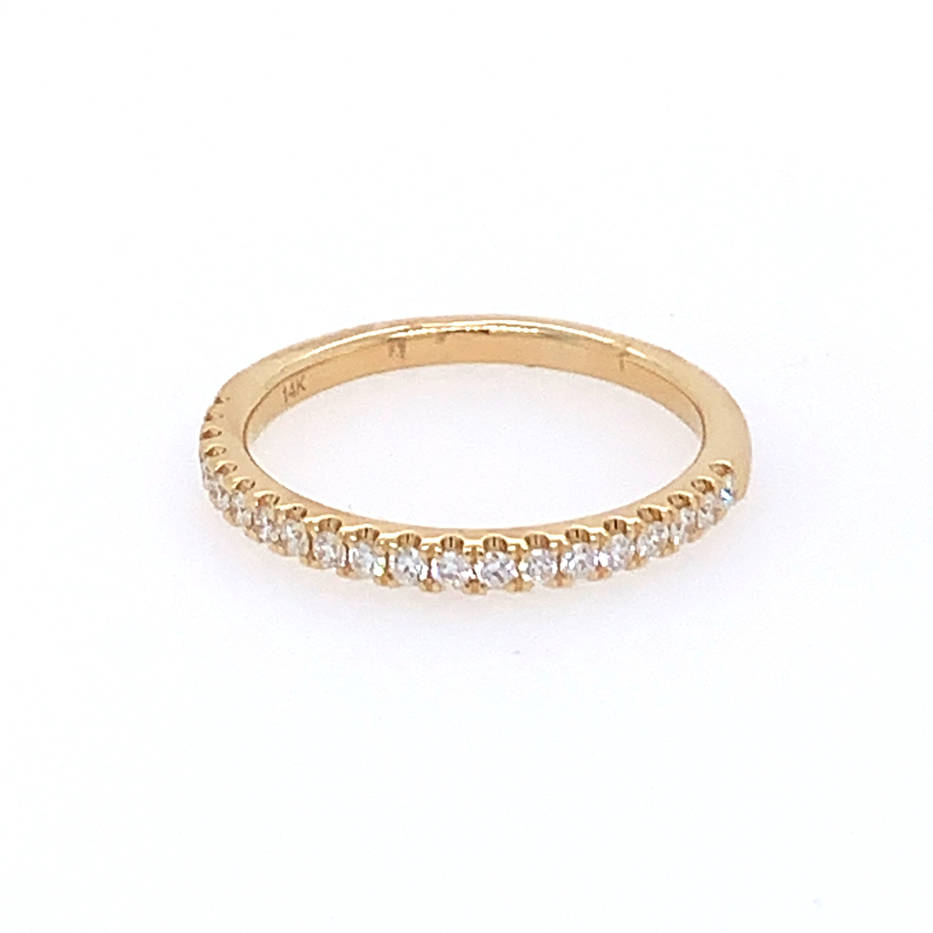 Diamond Wedding Band in Yellow Gold