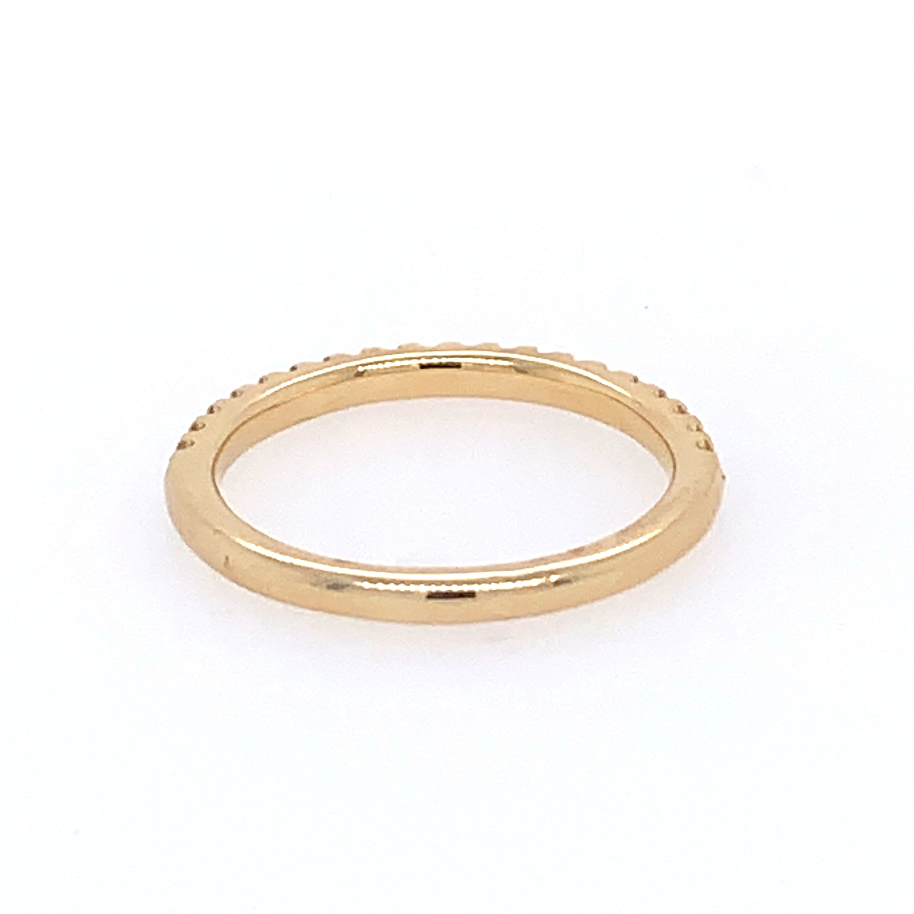 Diamond Wedding Band in Yellow Gold