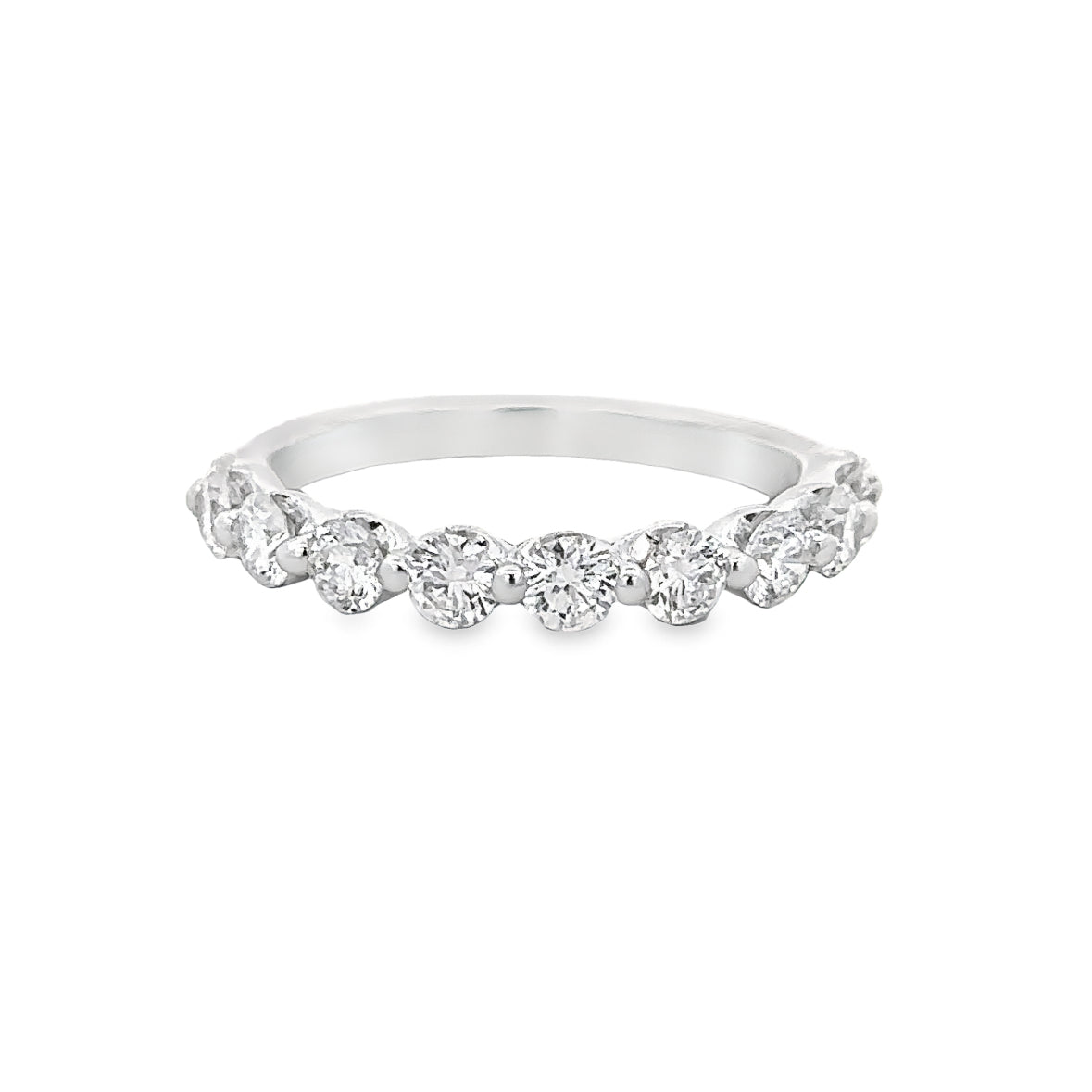 1.0 CTW Diamond Wedding Band in White Gold