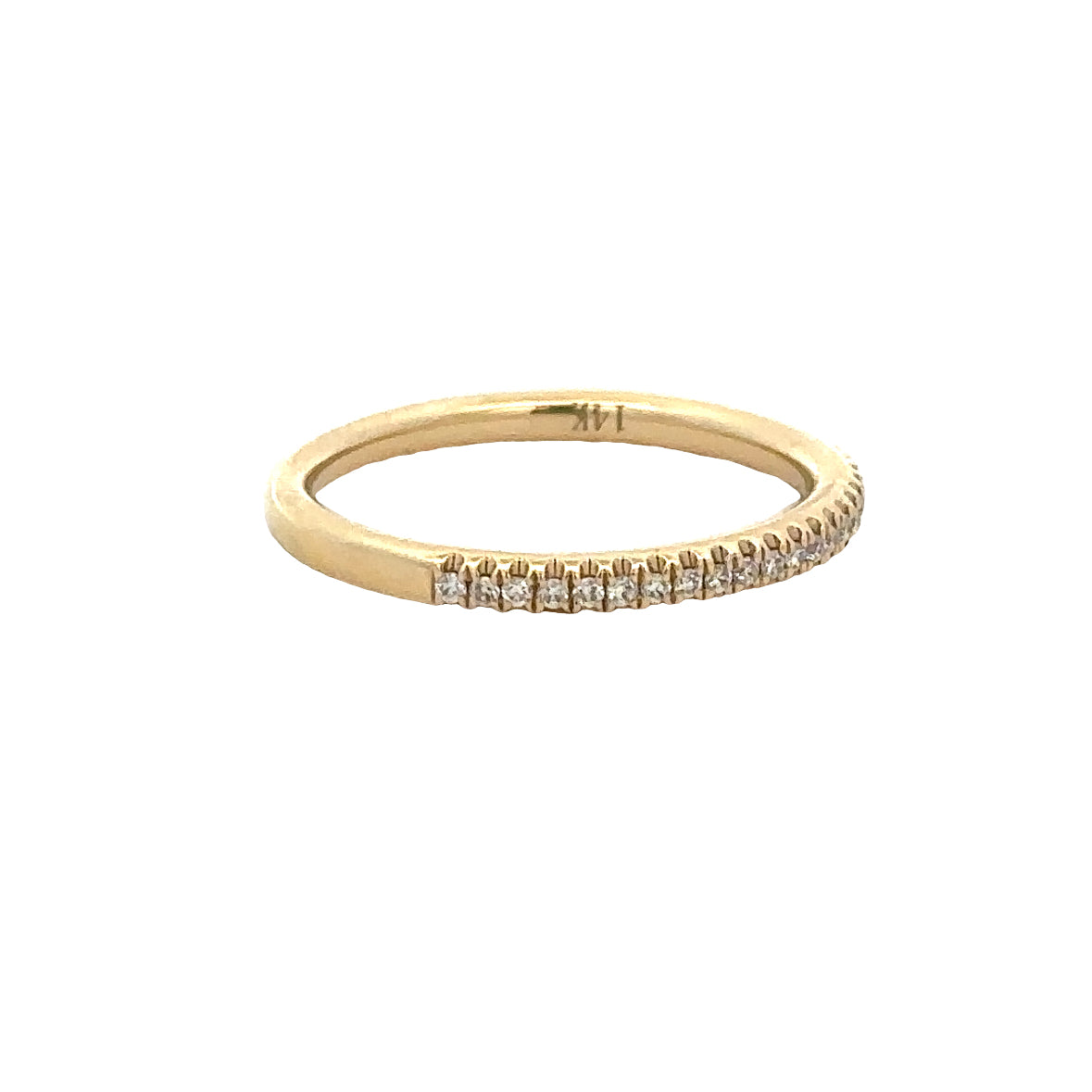 Diamond Wedding Band in Yellow Gold