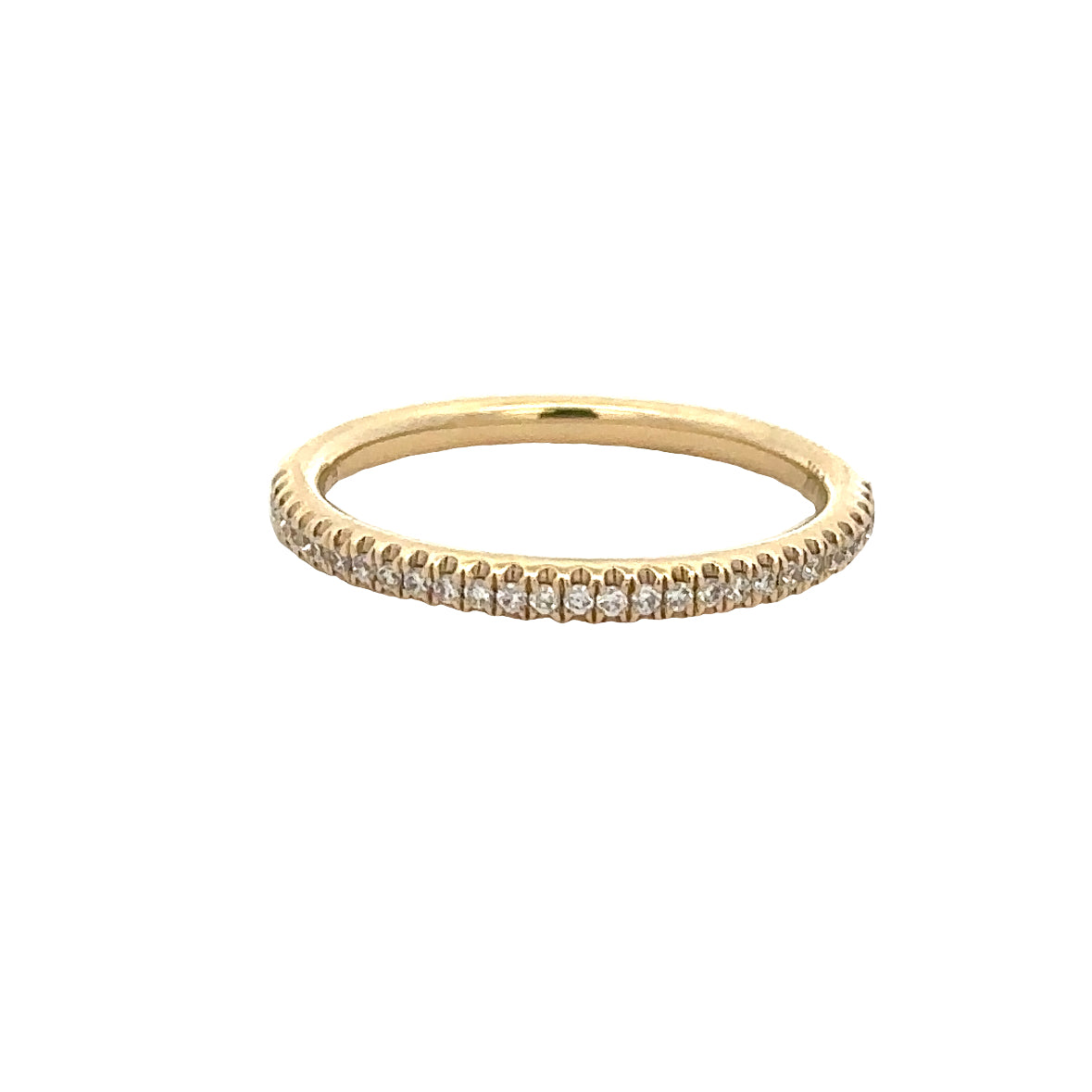 Diamond Wedding Band in Yellow Gold