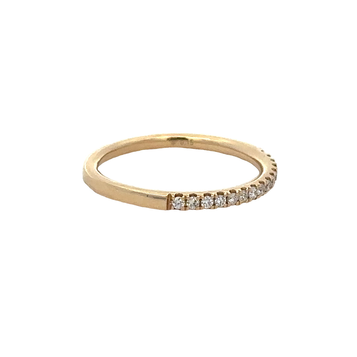Diamond Wedding Band in Yellow Gold