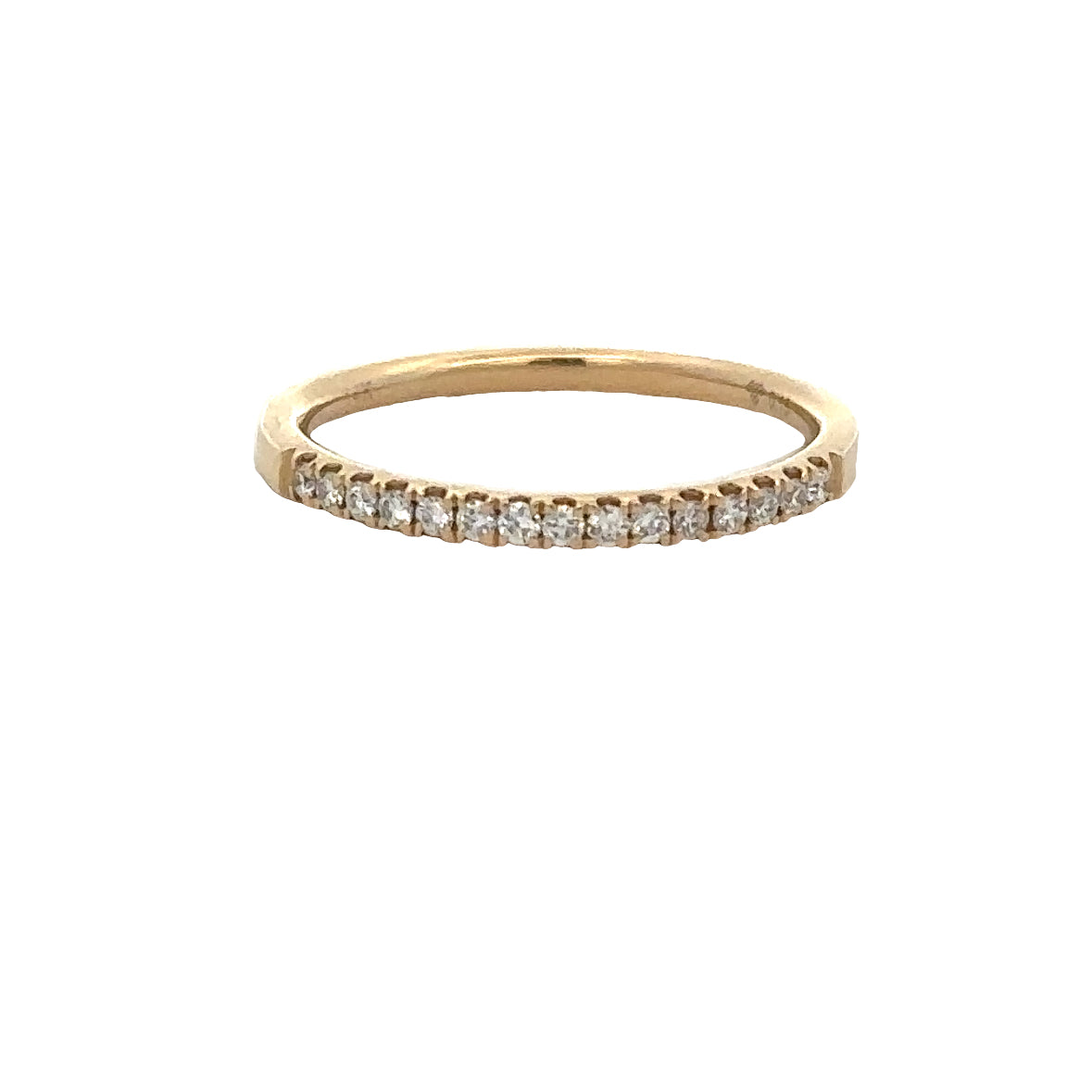Diamond Wedding Band in Yellow Gold