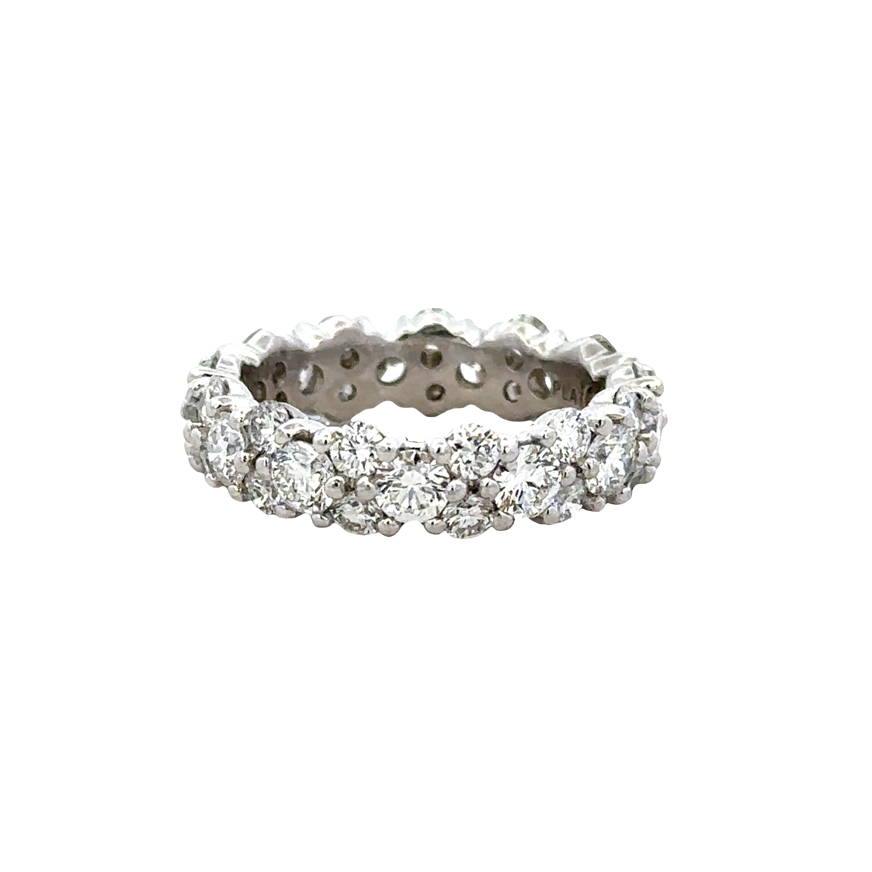 3.51 CTW Diamond Eternity Band in Platinum -- Size 5.75