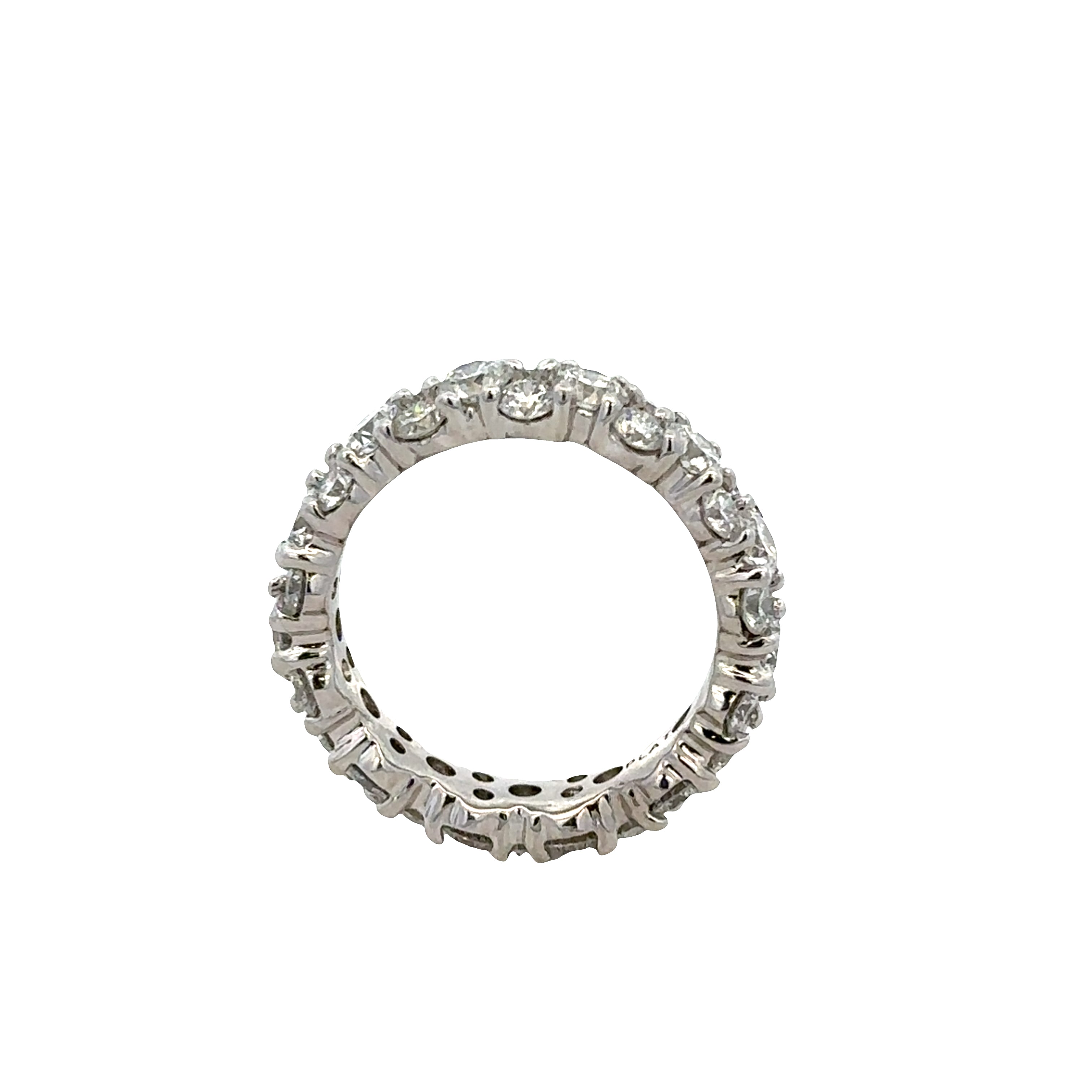 3.51 CTW Diamond Eternity Band in Platinum -- Size 5.75