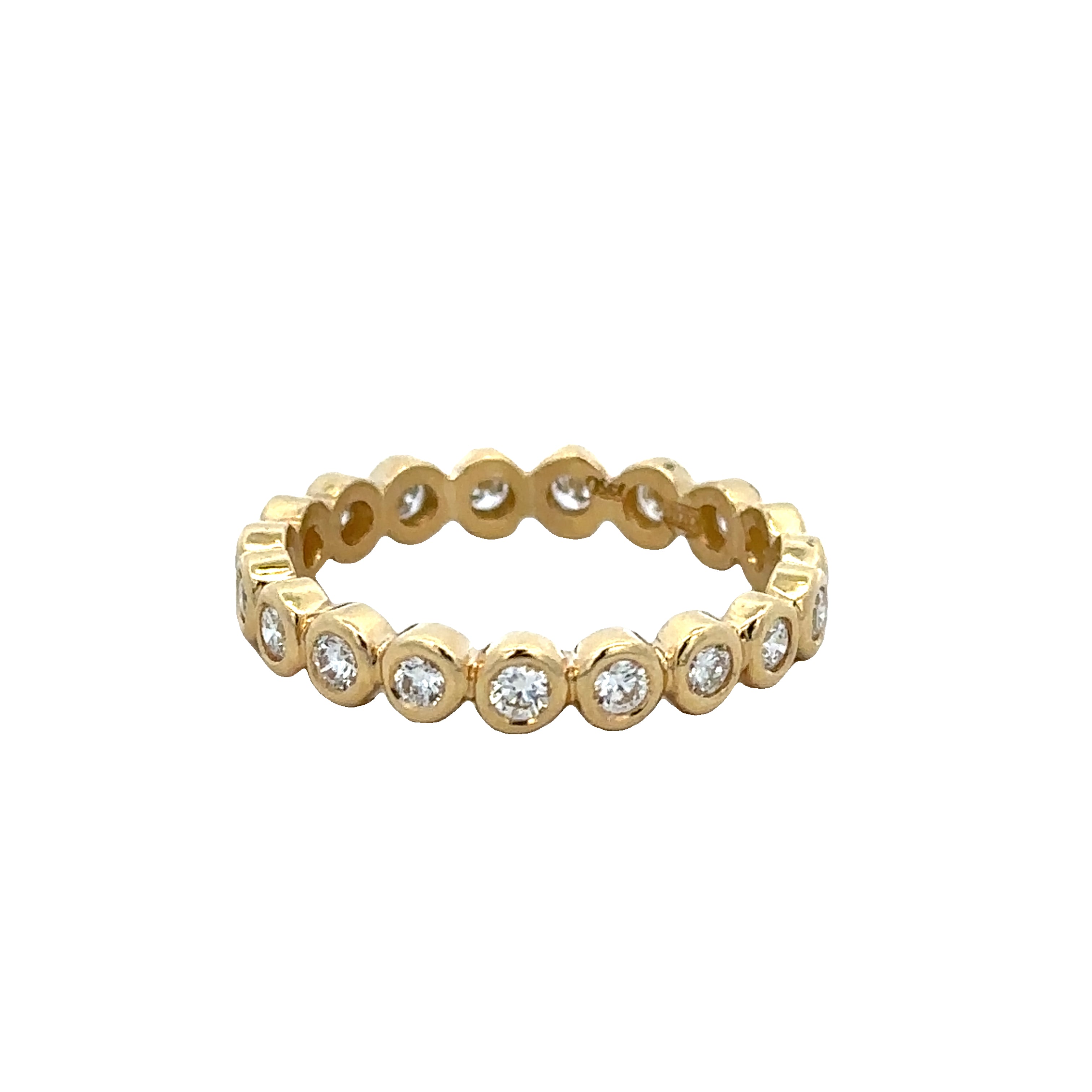 Estate Temple St. Clair Diamond Eternity Ring Size 6.25