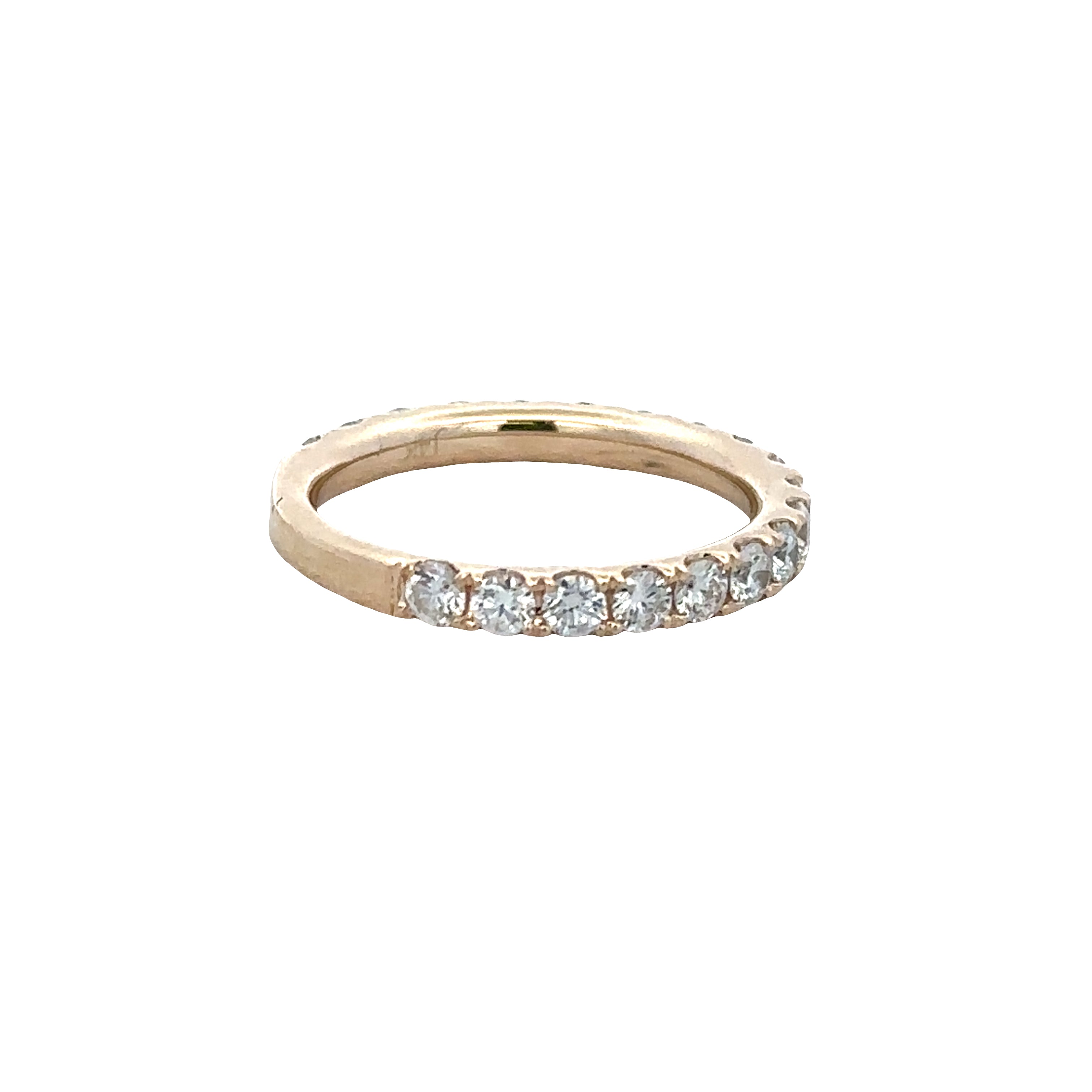14k Yellow Gold Diamond Wedding Band – Size 6.5