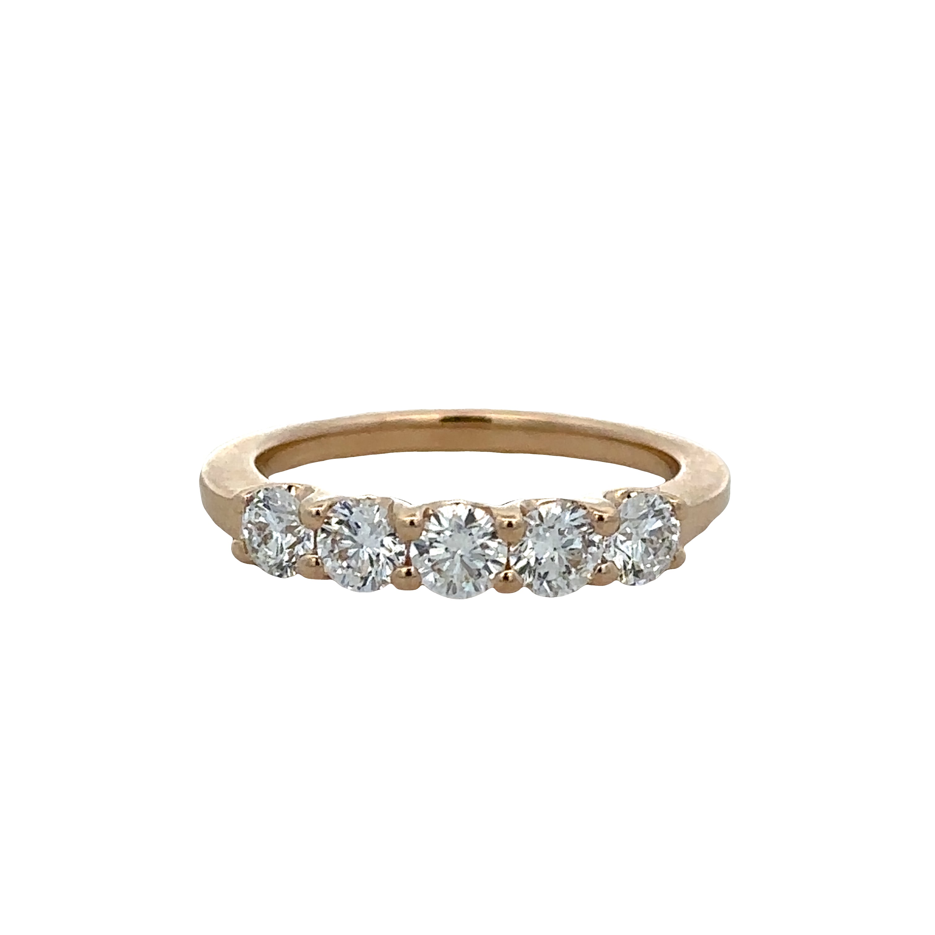 14K Yellow Gold Diamond Band – 1.00 CTW, HI/VS2-SI1
