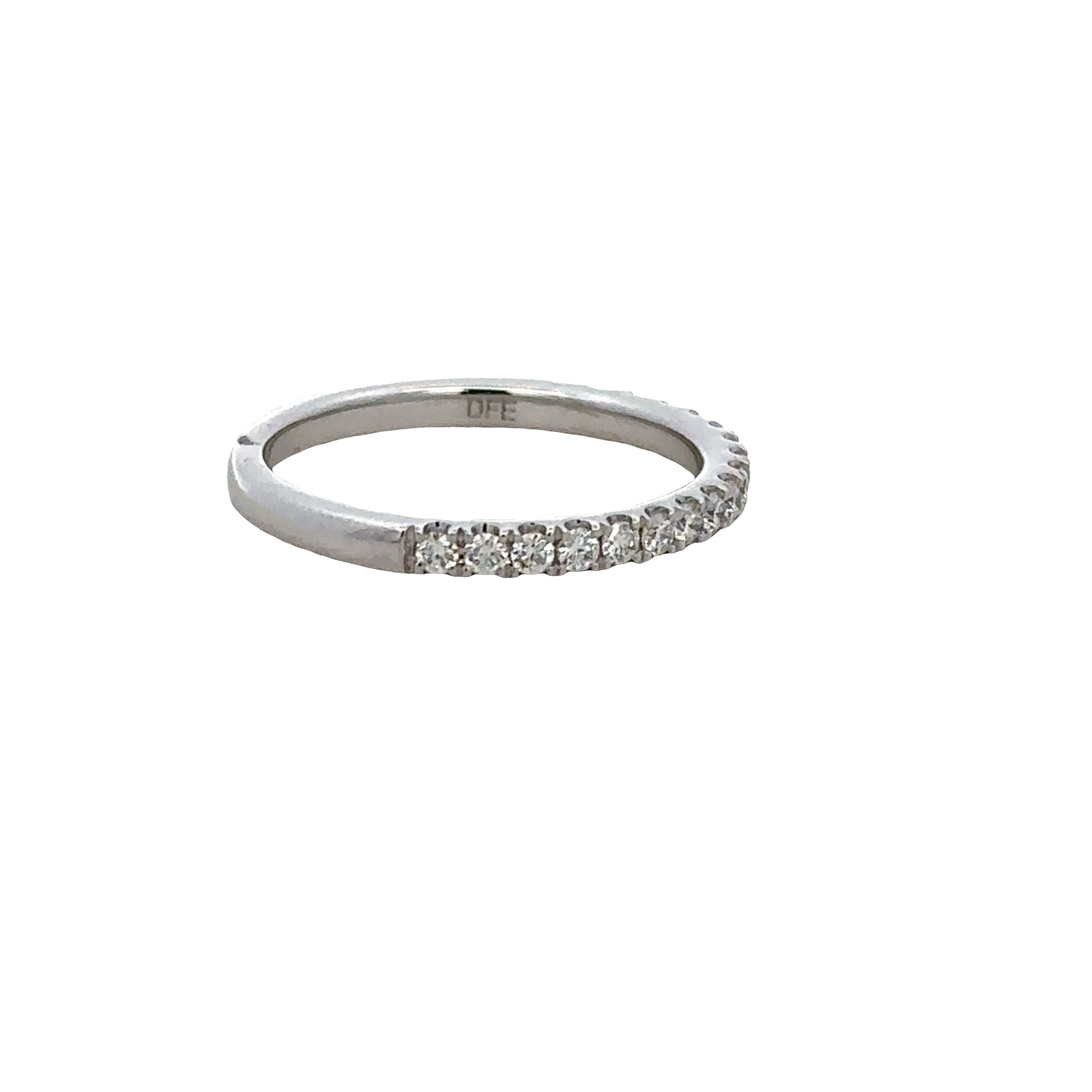 14K White Gold Diamond Band – 0.35 CTW, G/VS2