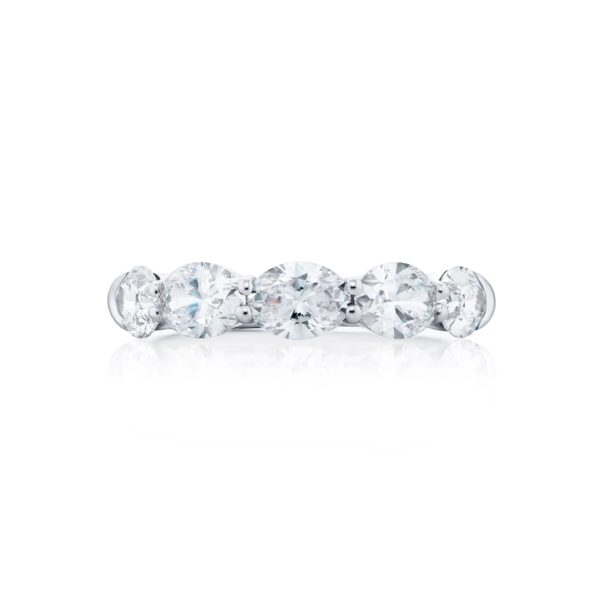 JB Star Platinum Five-Stone Diamond Band – Size 6.25