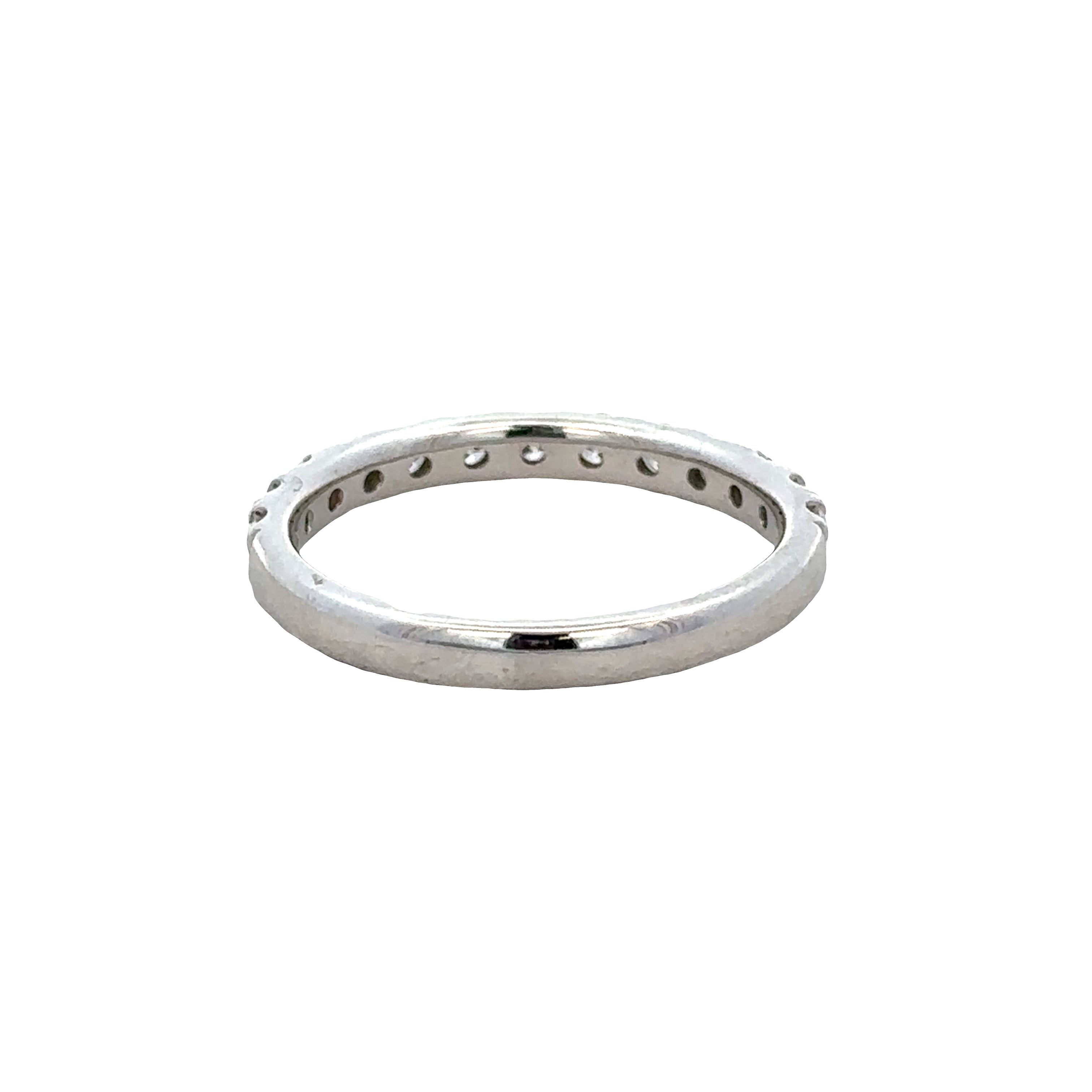 14k White Gold 0.50 Carat Diamond Band – Size 6