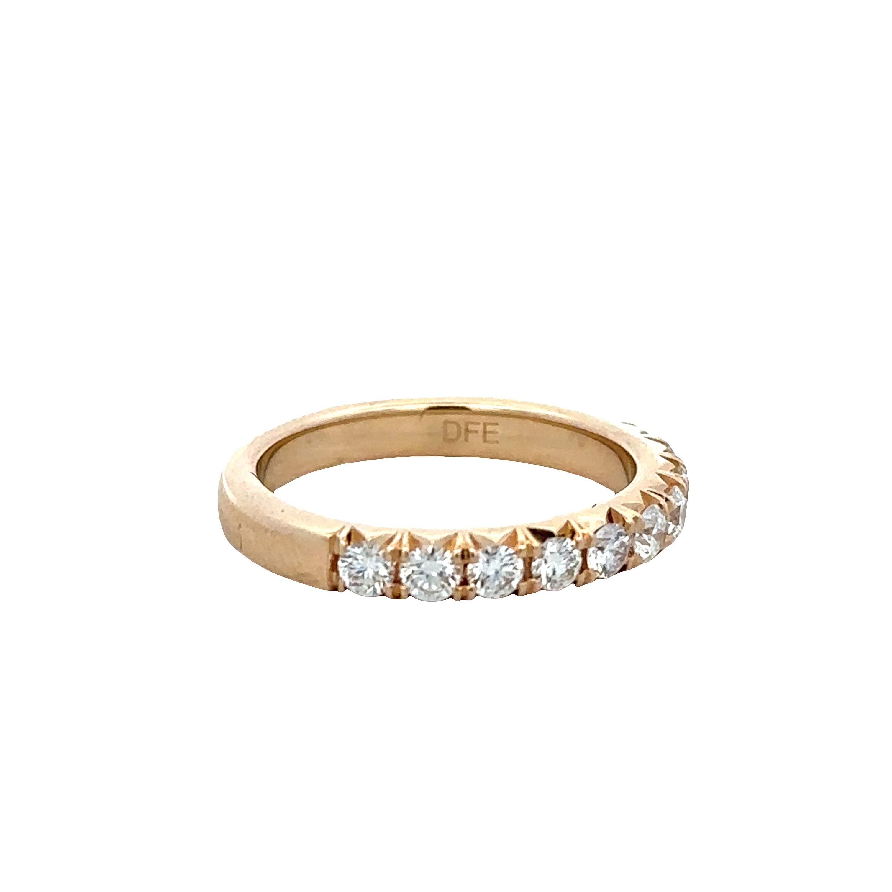14k Yellow Gold Diamond Wedding Band – Size 6.5