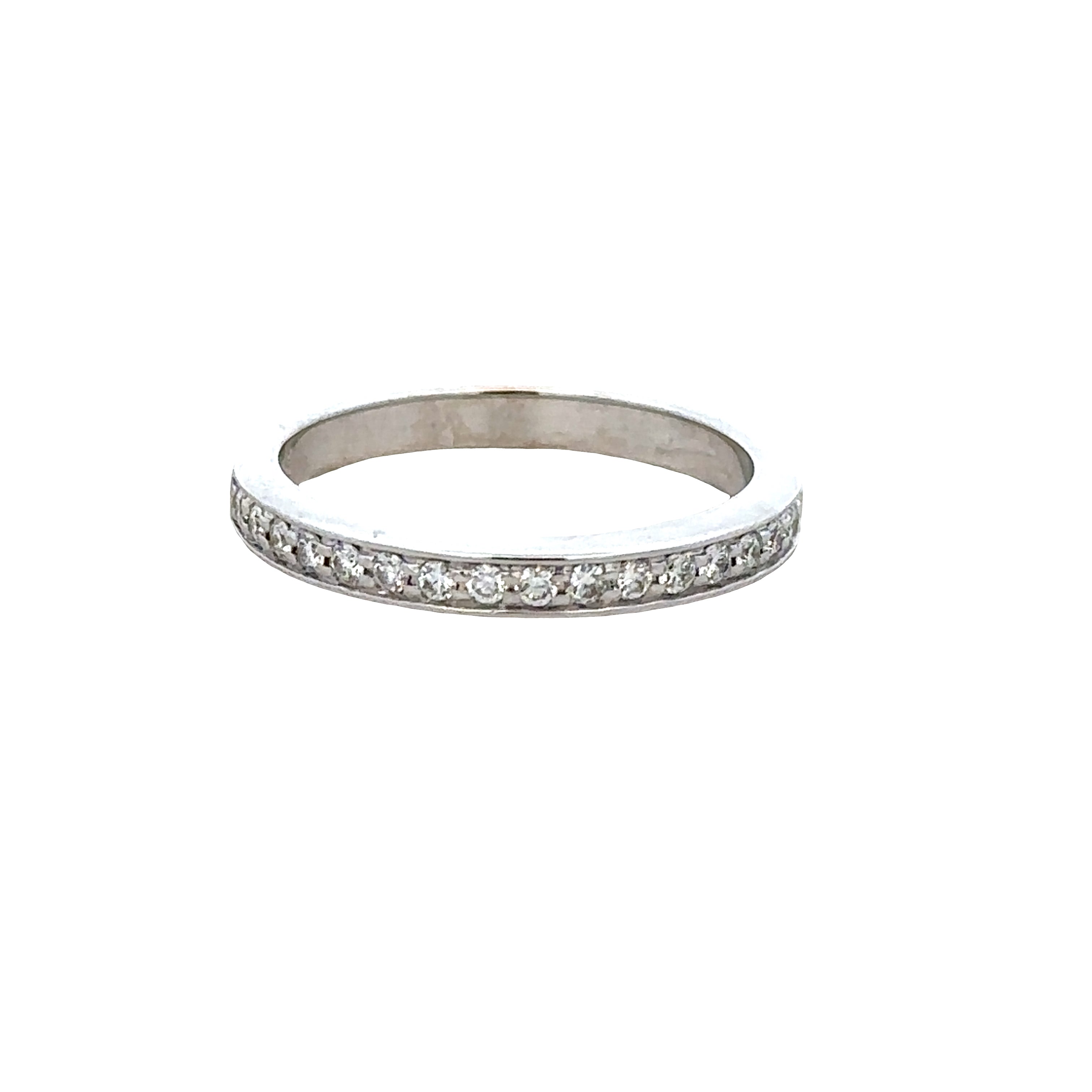 Platinum Diamond Wedding Band – Size 6