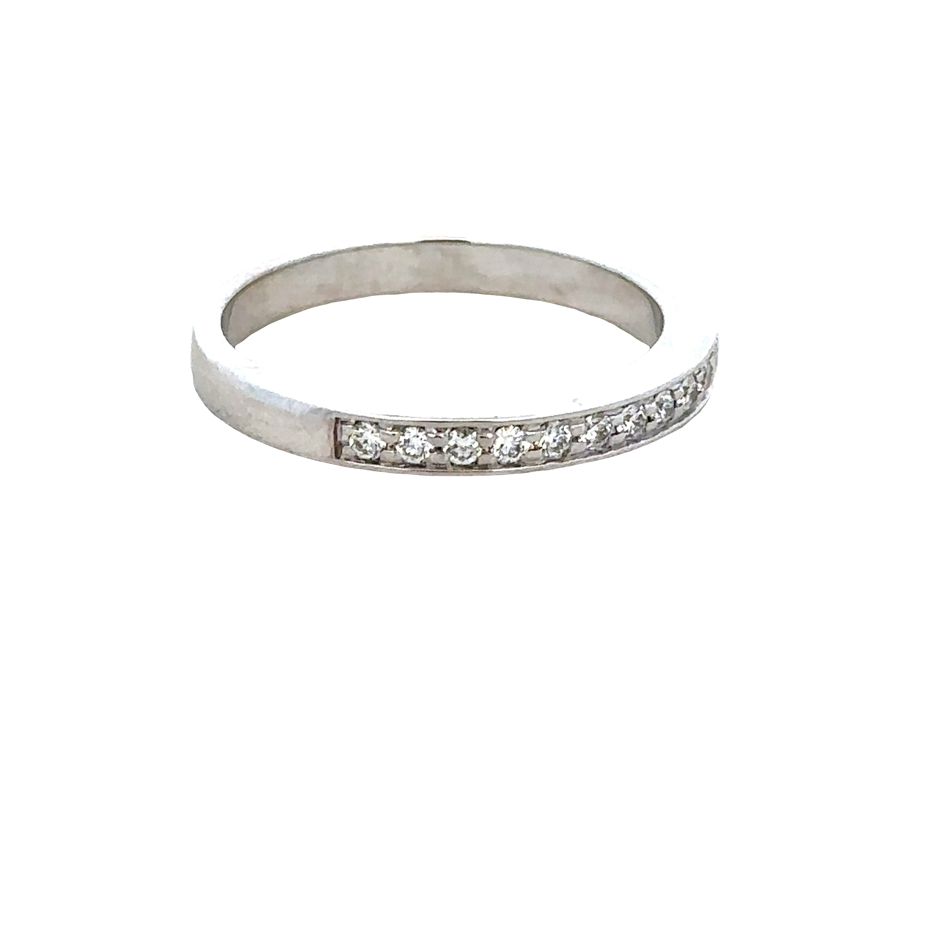 Platinum Diamond Wedding Band – Size 6