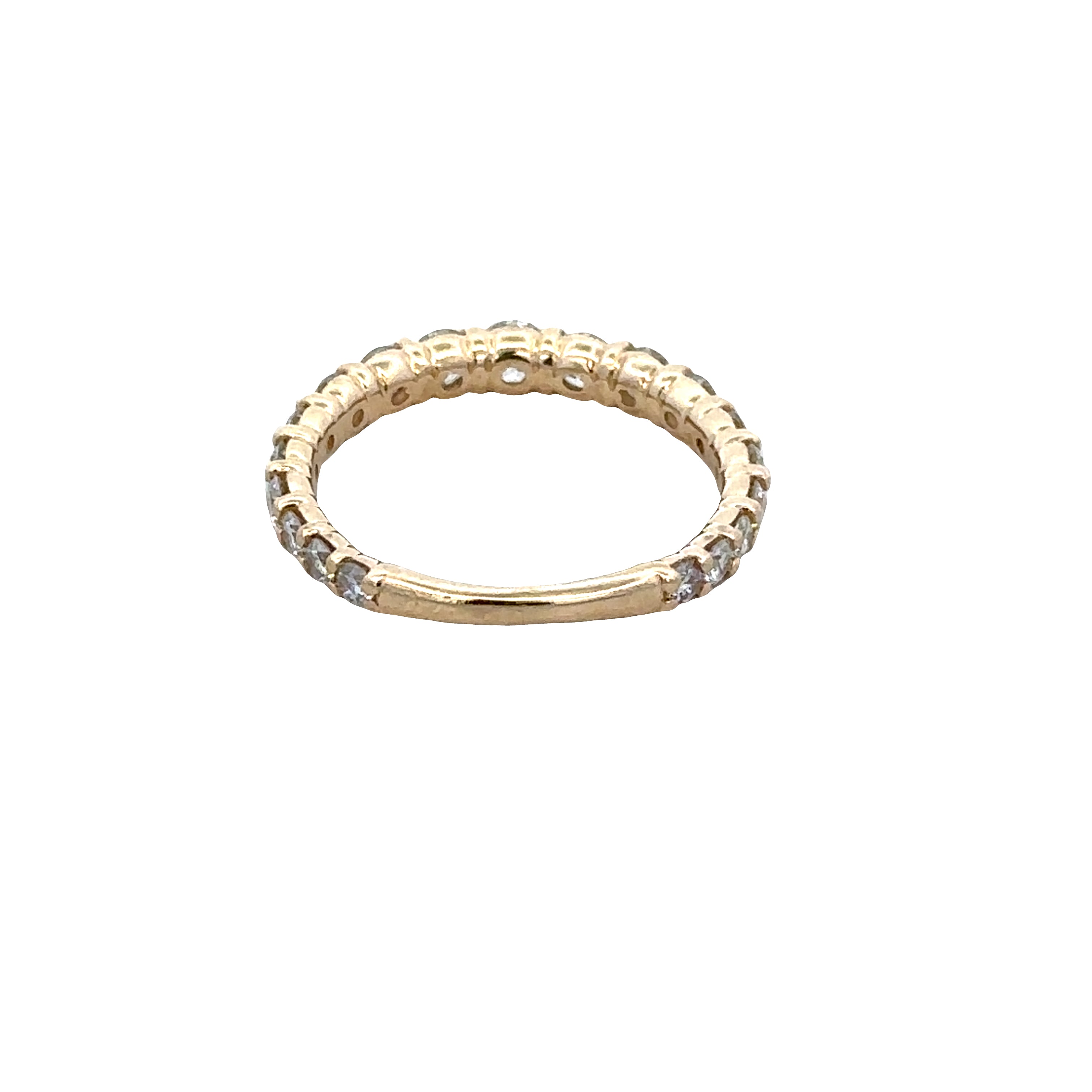 18k Yellow Gold 1.00 CTW Graduated Diamond Band – Size 5.25