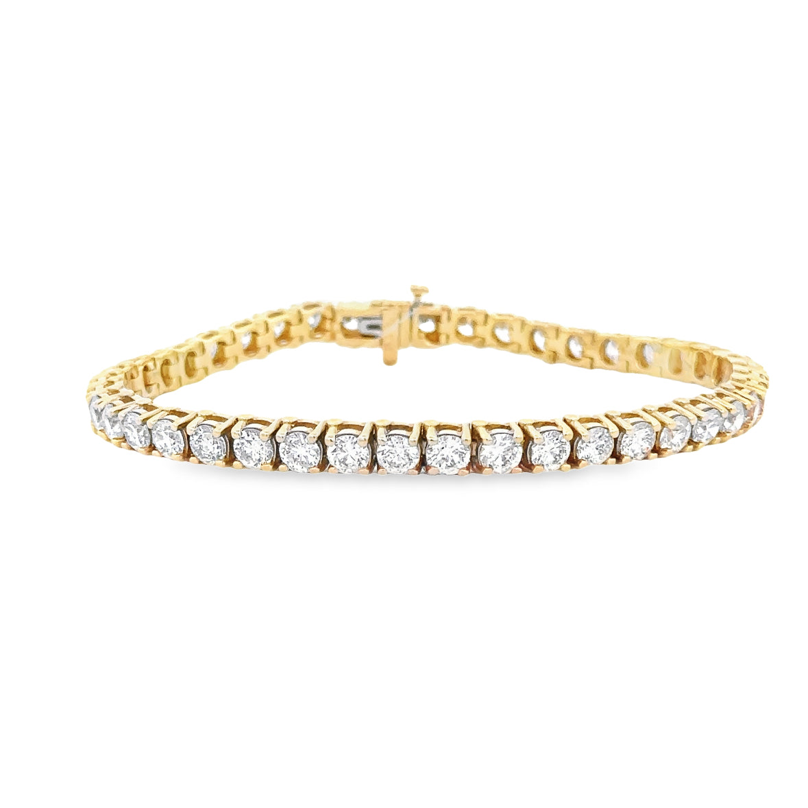 13.20 CTW Diamond Tennis Bracelet in Yellow Gold
