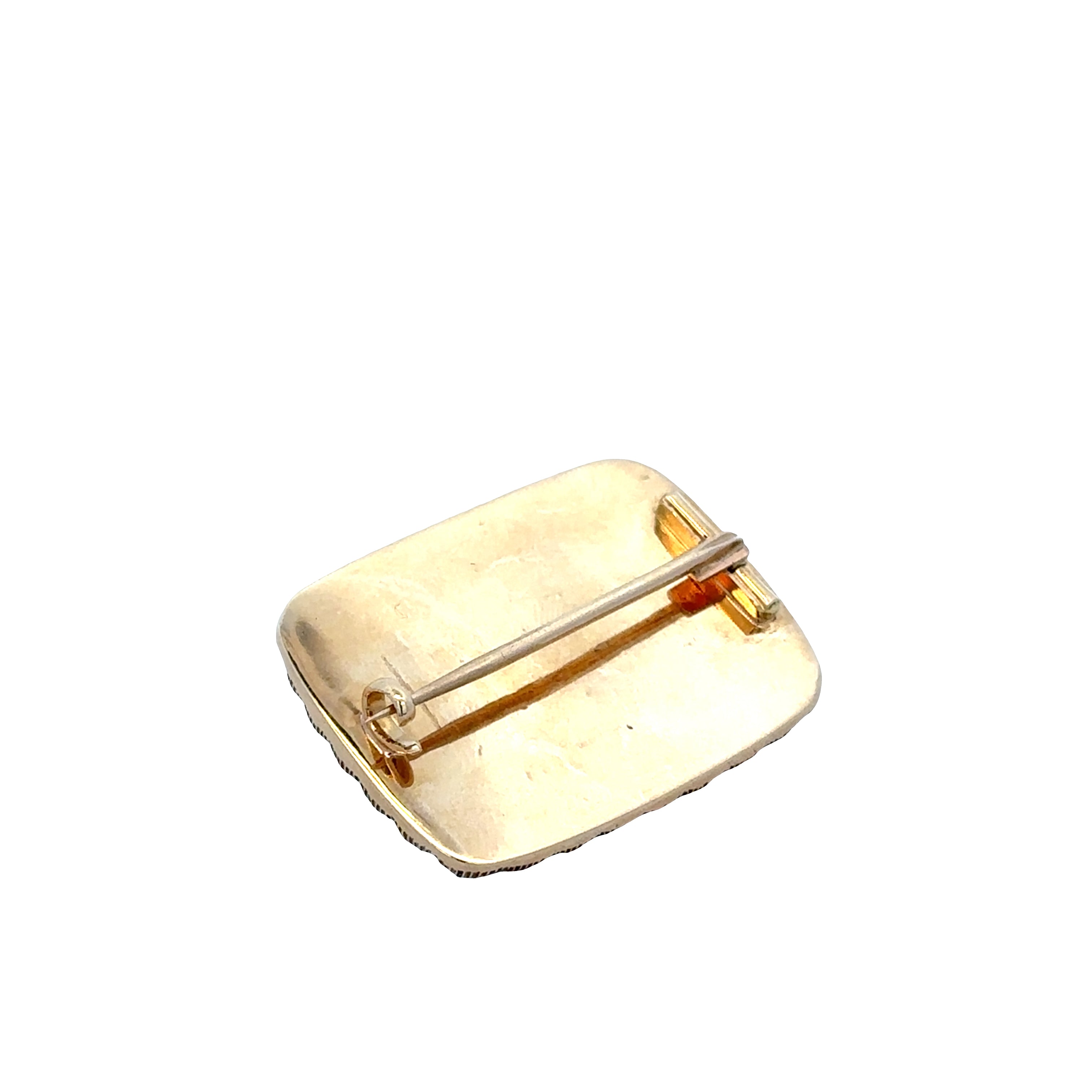 Antique Georgian/Victorian 14k Yellow Gold Carnelian Cameo & Pearl Brooch