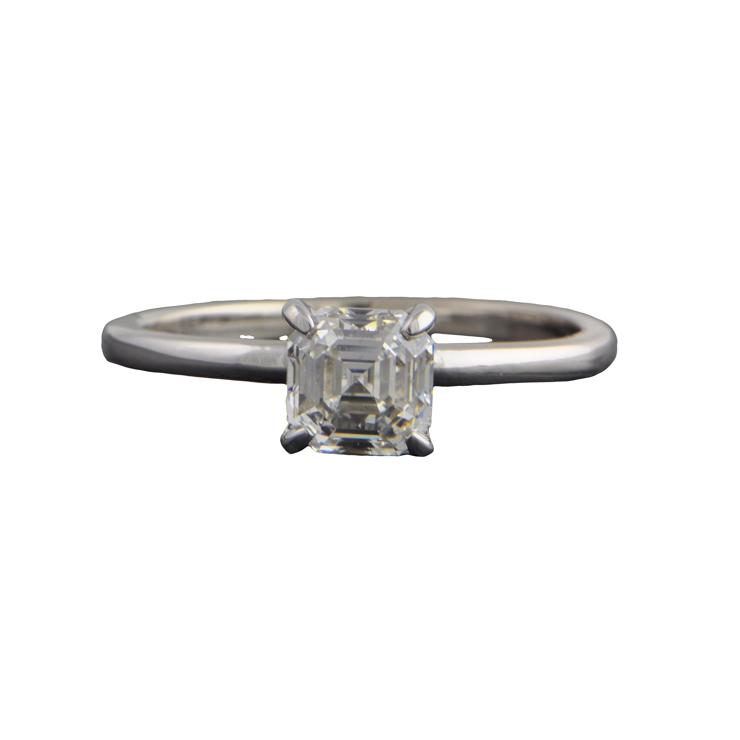 GIA 1.01 ct. Asscher Cut Diamond Engagement Ring