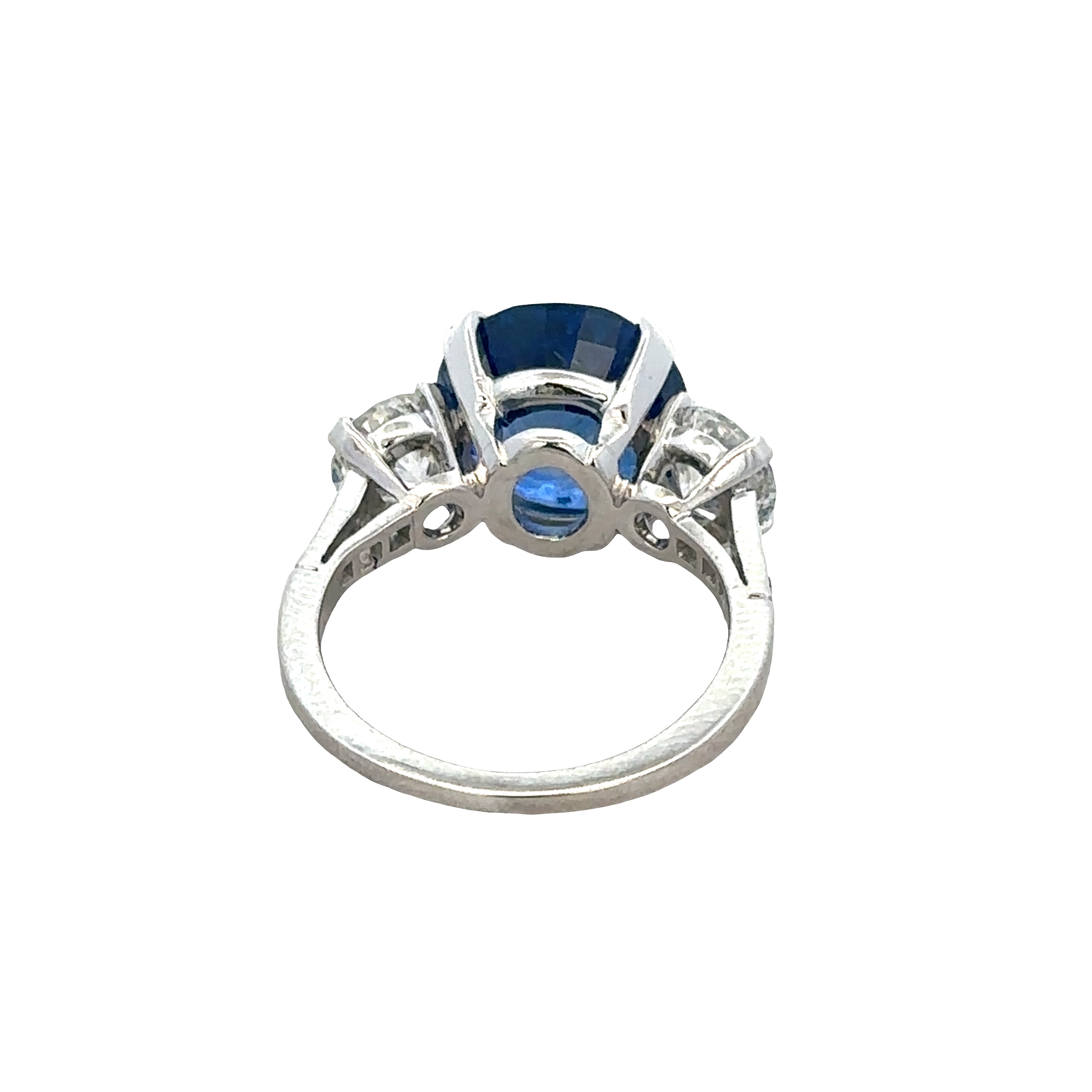 Estate Tiffany & Co. Platinum Sri Lankan Sapphire & Diamond Ring – Size 5.25