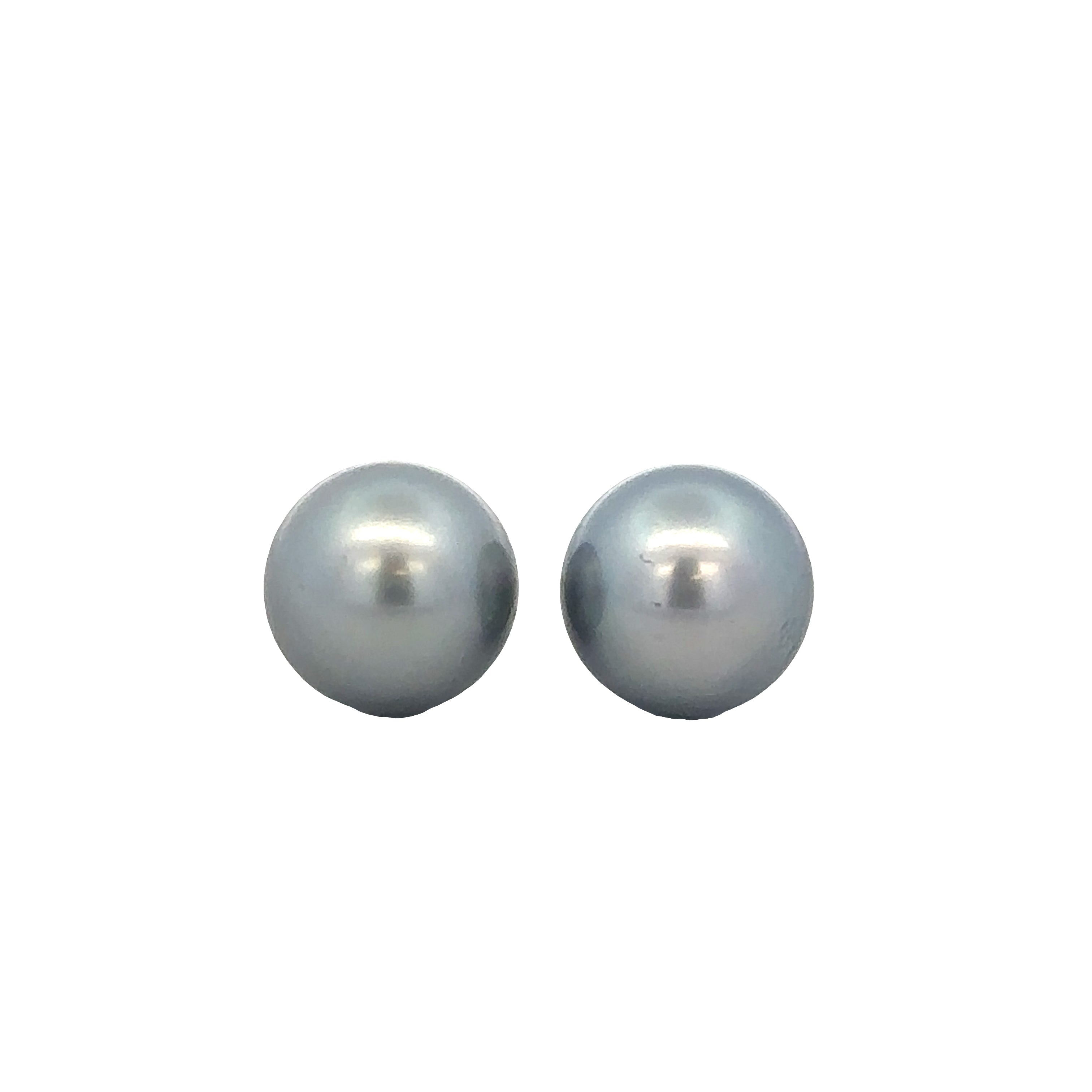14k Yellow Gold Tahitian Cultured Pearl Stud Earrings