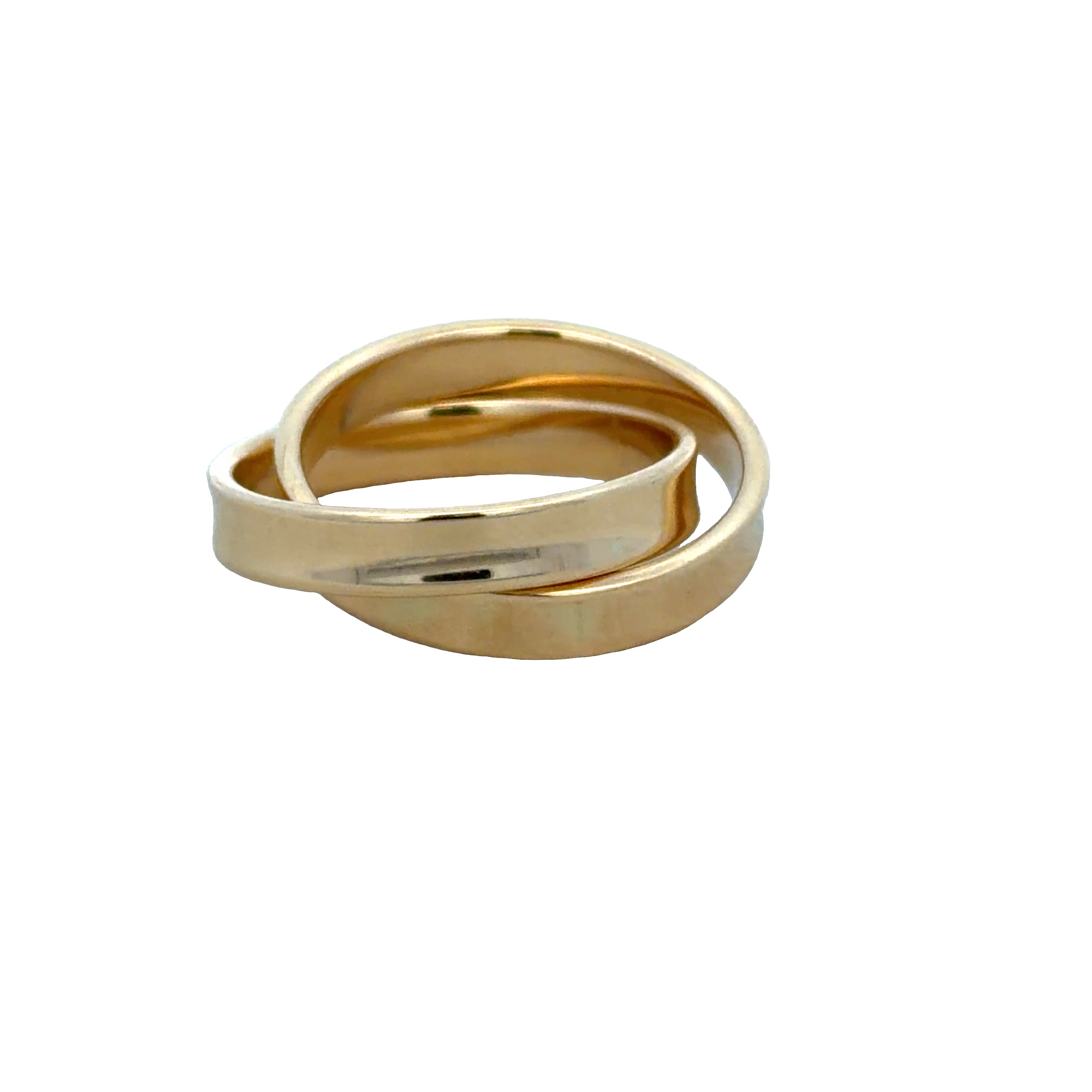 Estate Tiffany & Co. 1837 Collection 18k Yellow Gold Rolling Rings – Size 5.75–6