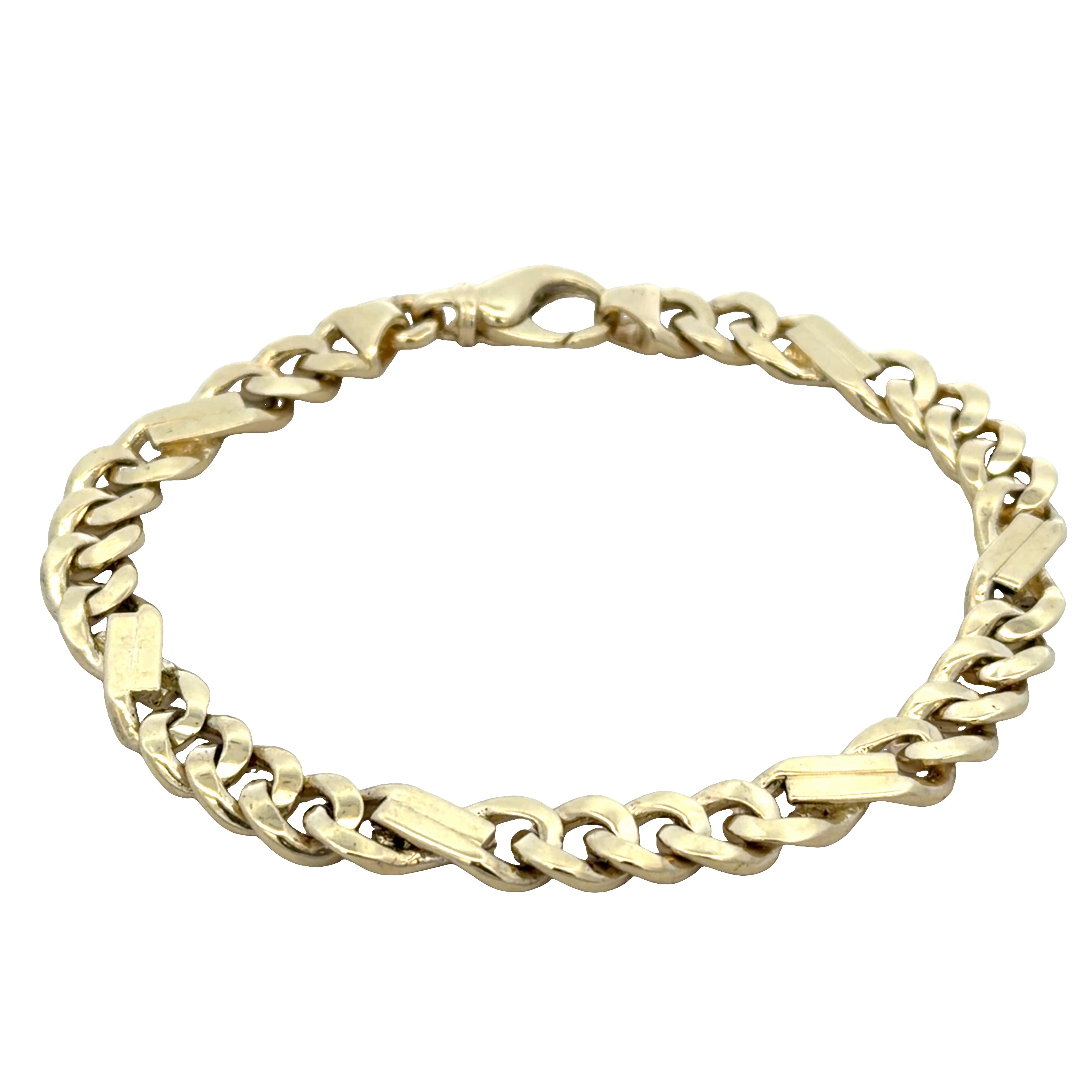 14k Yellow Gold Figaro Link Bracelet – 8.5"