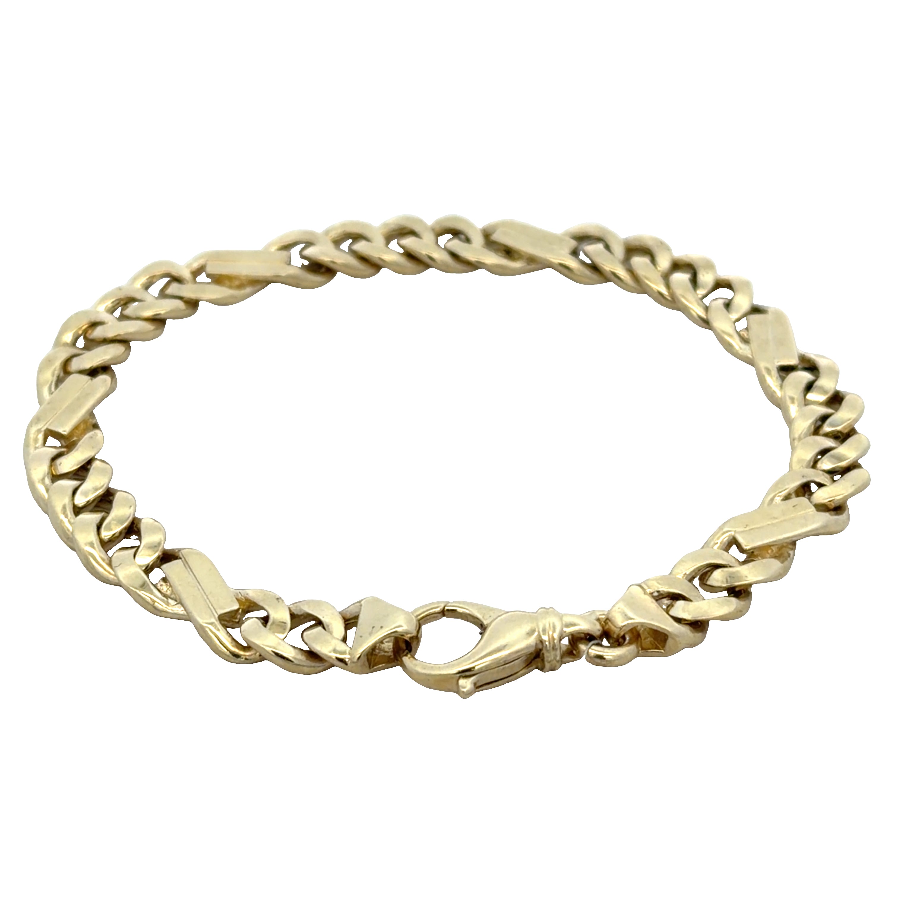14k Yellow Gold Figaro Link Bracelet – 8.5"