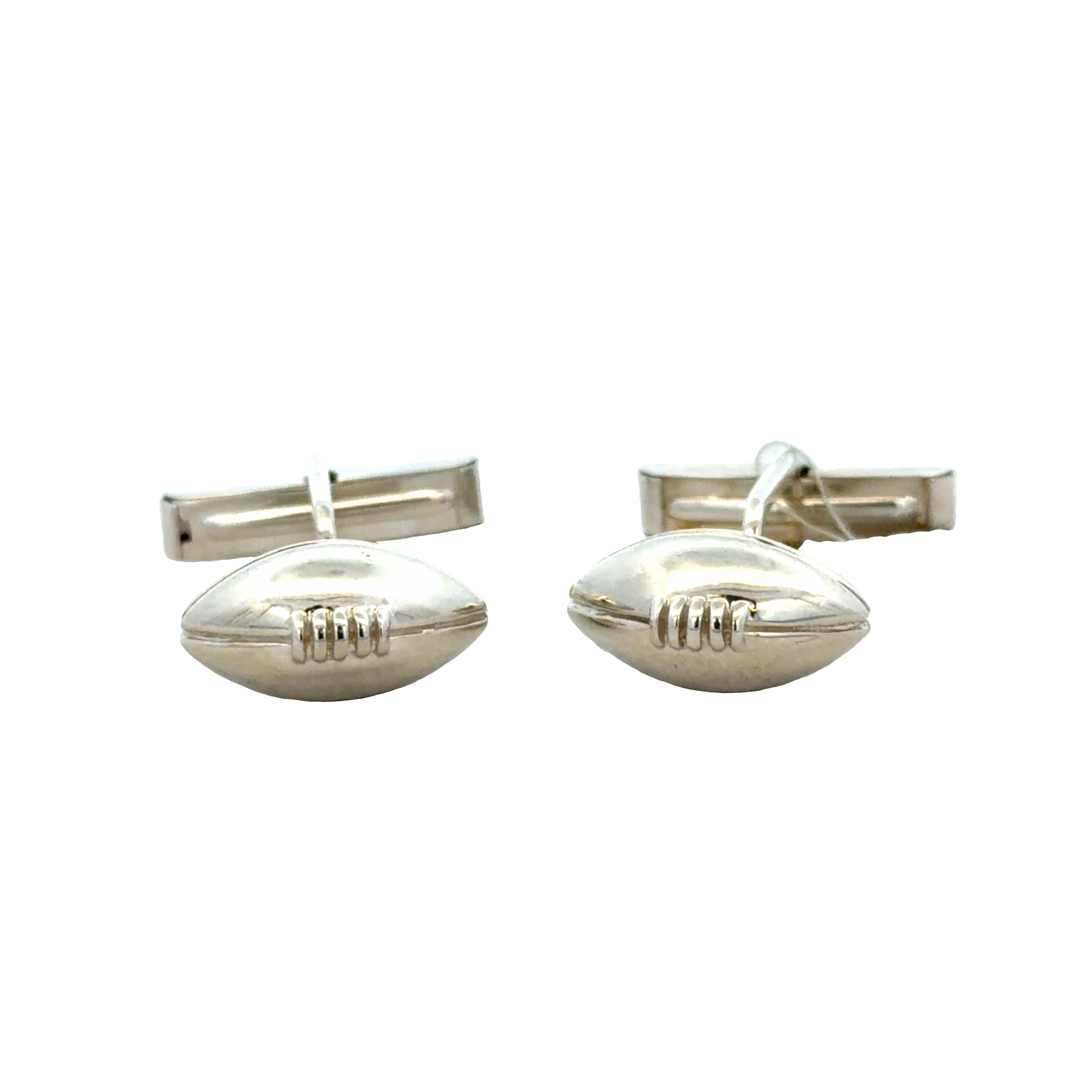 Estate Tiffany & Co. Sterling Silver Football Cufflinks