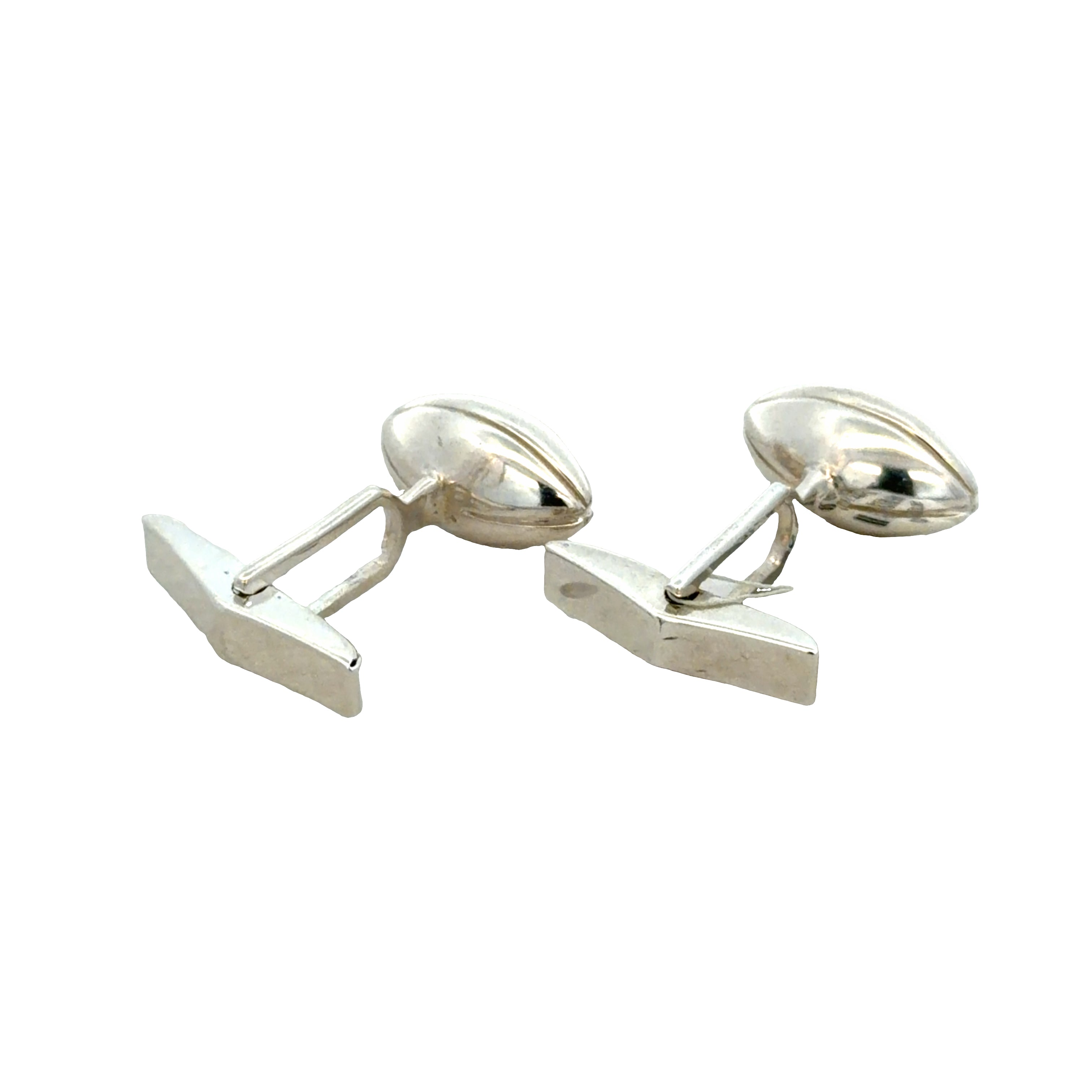 Estate Tiffany & Co. Sterling Silver Football Cufflinks
