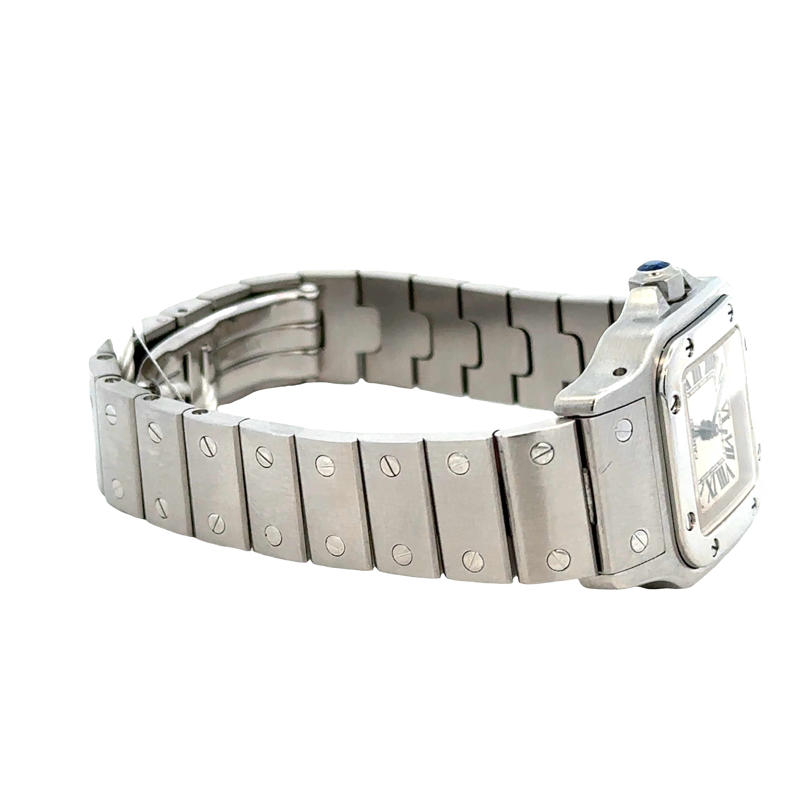 Pre-Owned Cartier Santos Galbée Stainless Steel Wristwatch