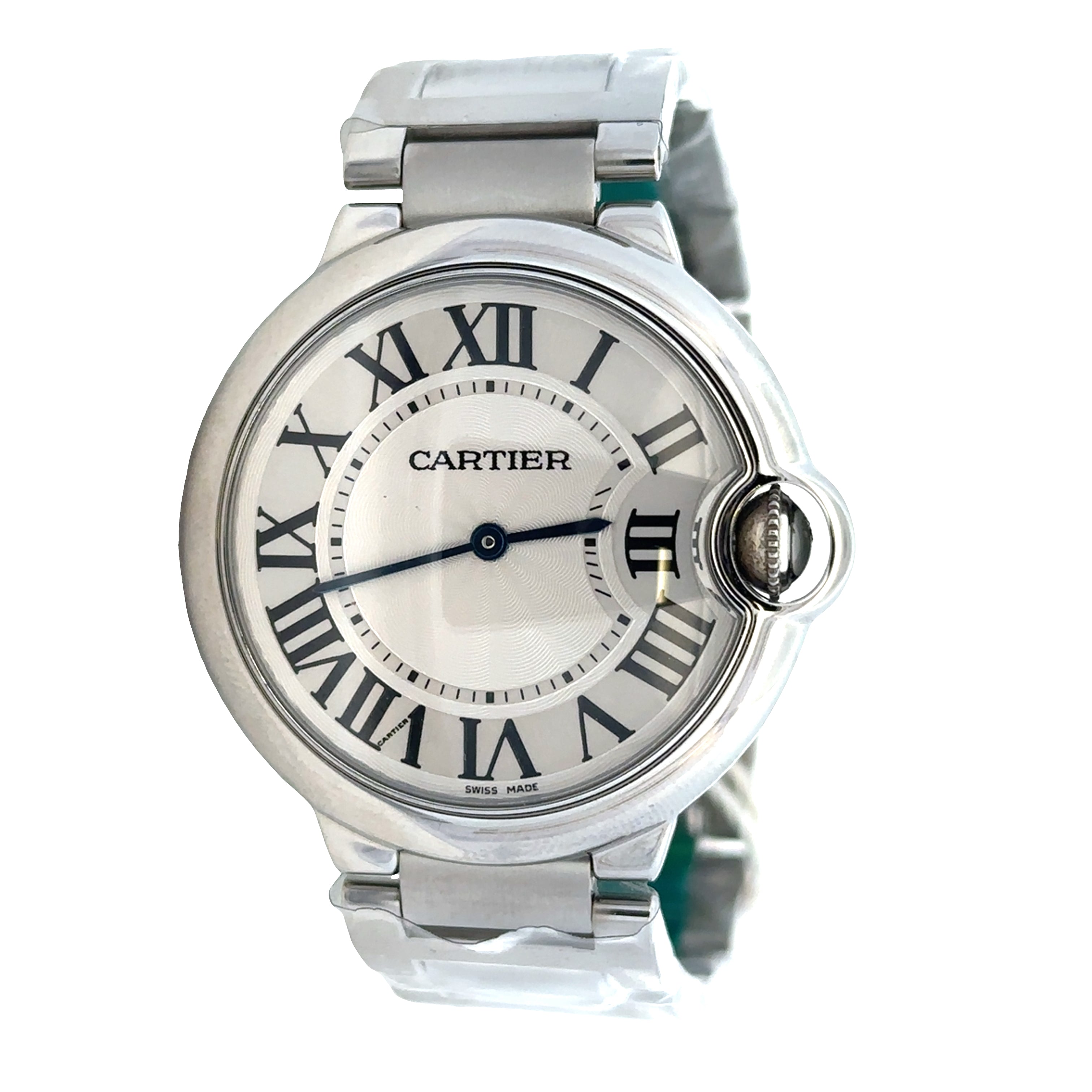 Pre-Owned Cartier Ballon Bleu Stainless Steel Wristwatch – Reference W69011Z4 – 36mm