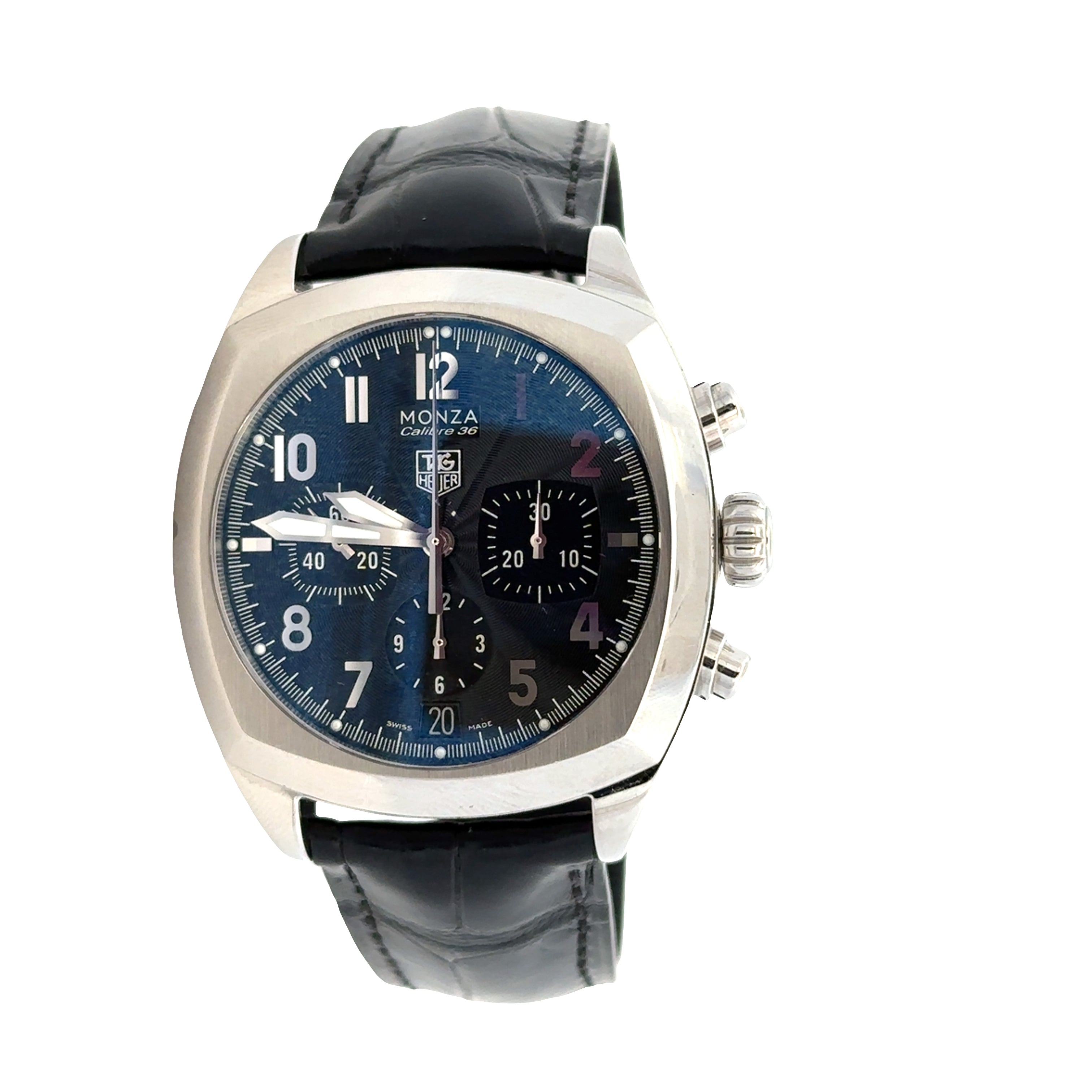 Estate Tag Heuer “Manza” Chronograph Wristwatch – Rare Zenith El Primero Movement, 38mm