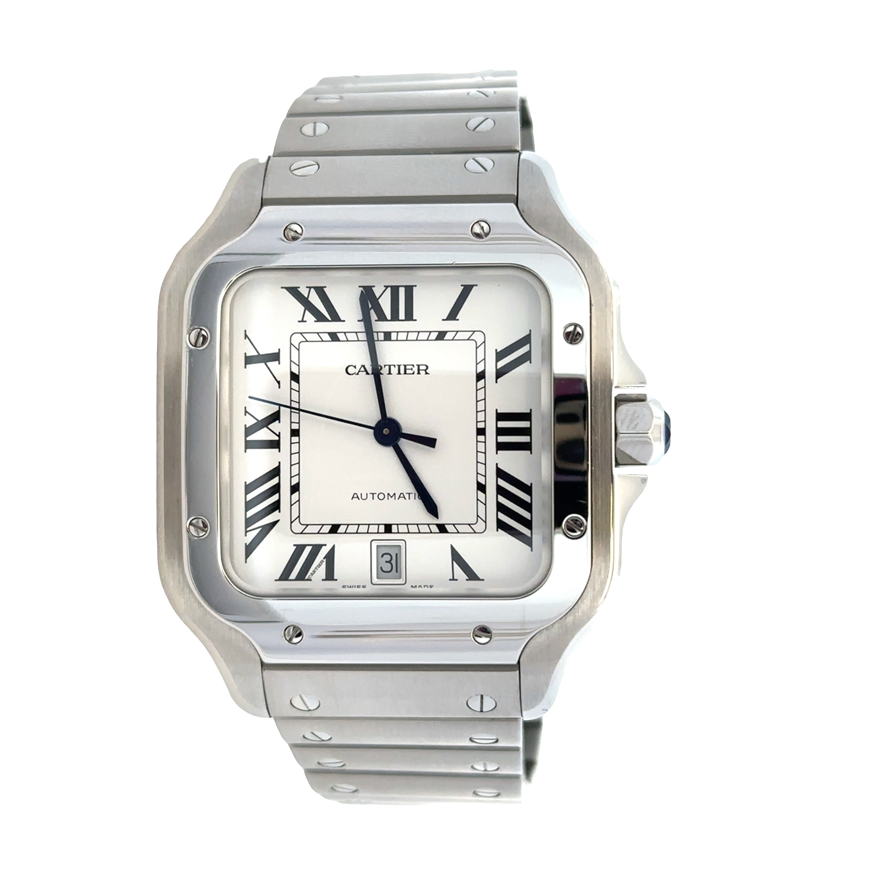 Pre-Owned Cartier Santos de Cartier Automatic Wristwatch – Stainless Steel – 39mm – Ref. WSSA0018