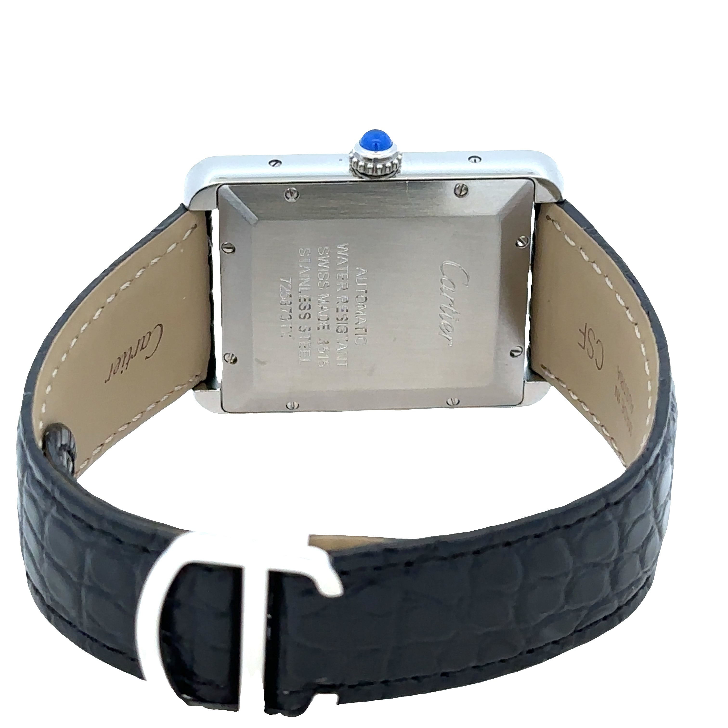 Pre Owned Cartier Tank Solo XL Ref. W5200027 Stainless Steel Automatic Watch