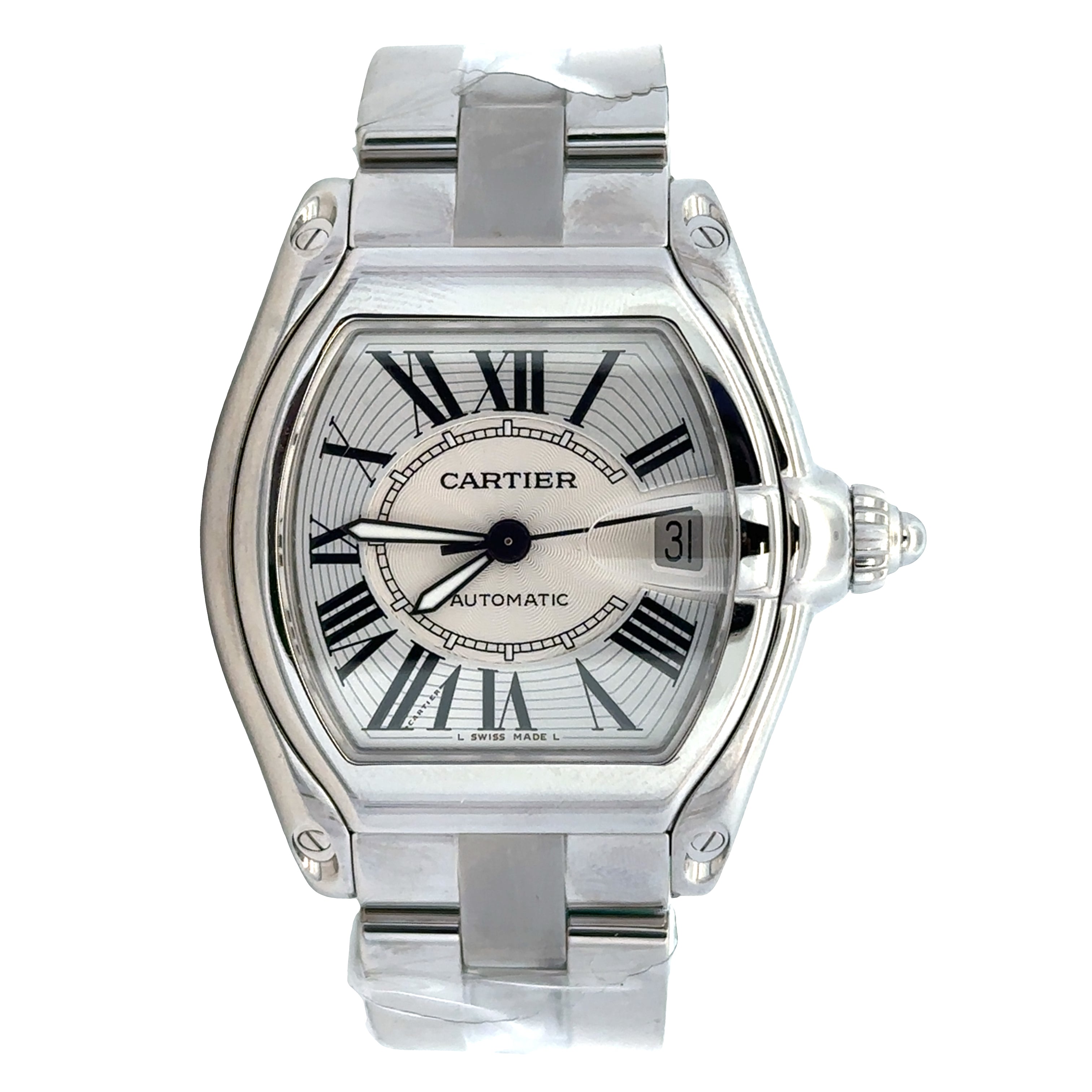 Pre Owned Cartier Roadster Ref. W62025V3 Stainless Steel Automatic Watch