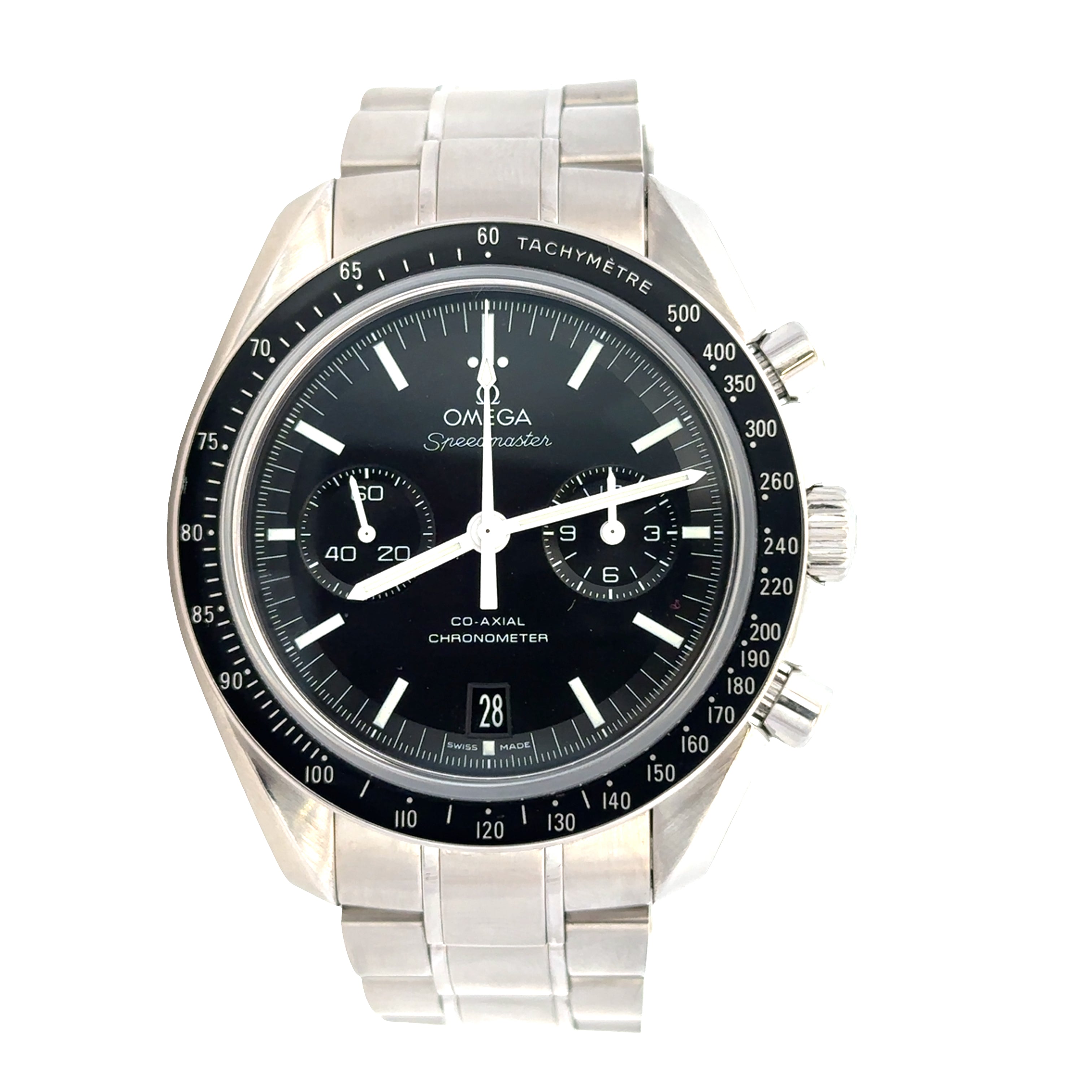 Pre-Owned Omega Speedmaster Moonwatch Co-Axial Chronograph Automatic Wristwatch – Stainless Steel – 42mm